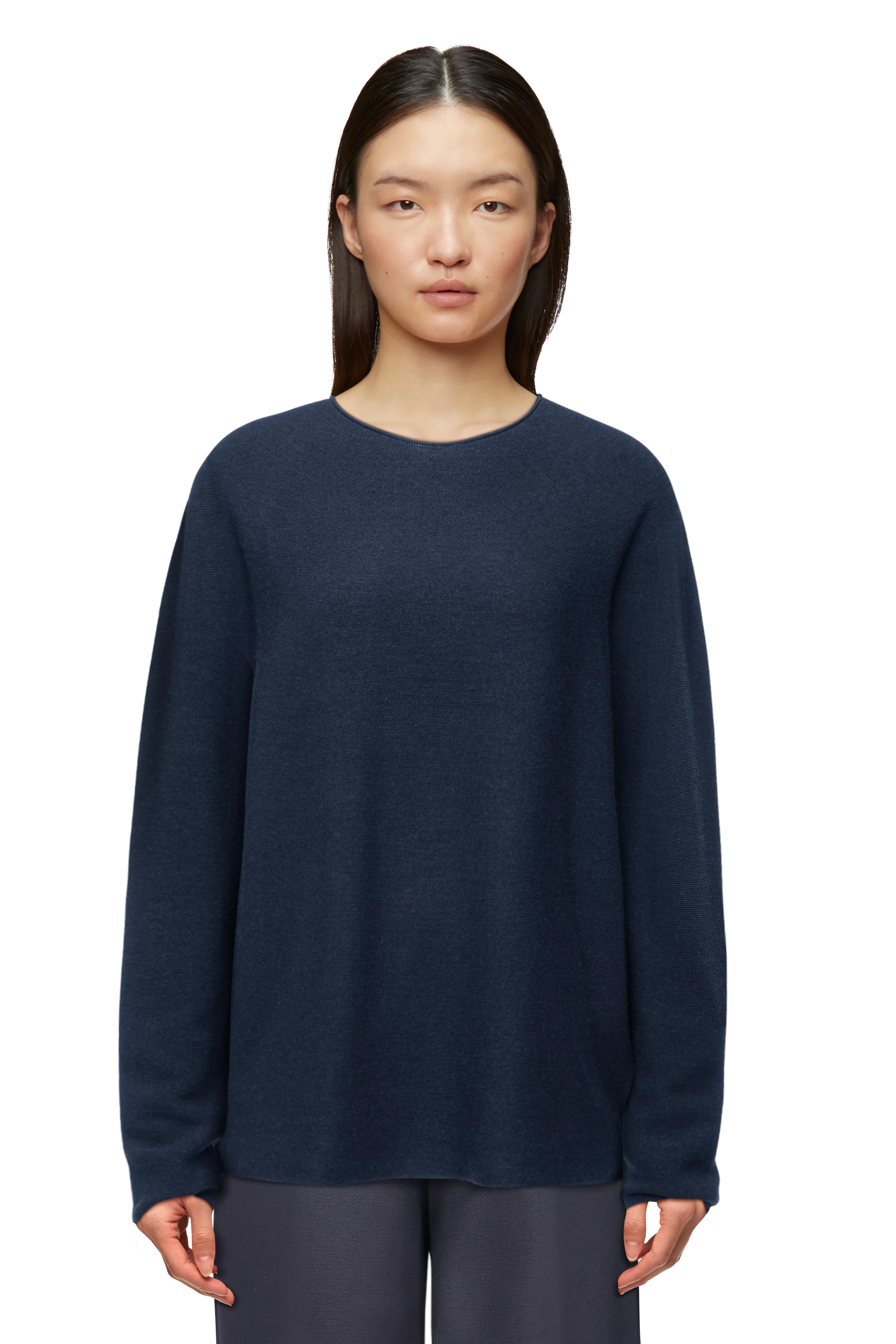 Women knit sweater MAILA in blue from DRYKORN