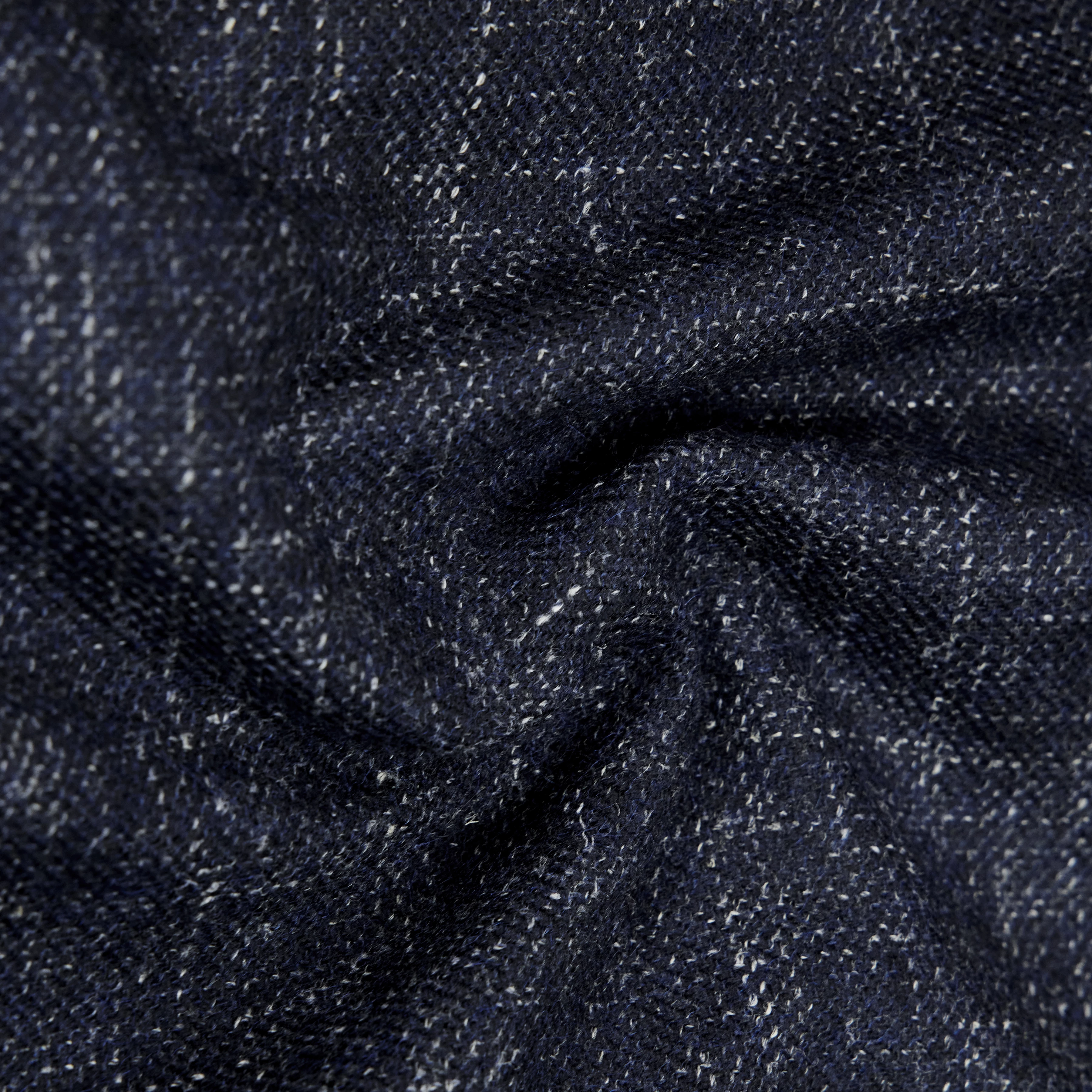 GRALON_2 - Textured wool-blend blouson jacket - men - blue - Materialbild (B2C)