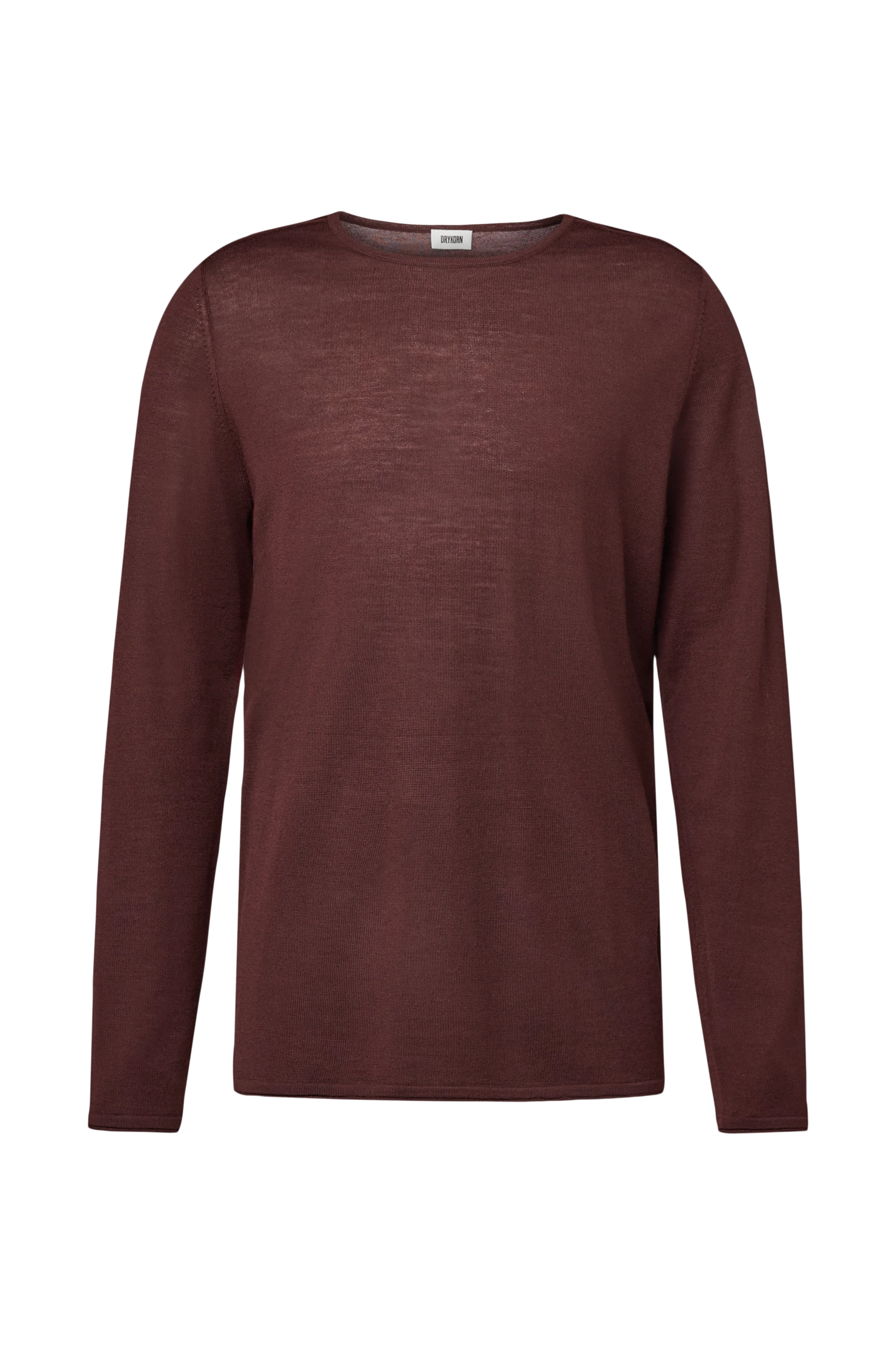 RIKONO - Strickpullover in feiner Merinowolle - Herren - rot - Freisteller Frontansicht