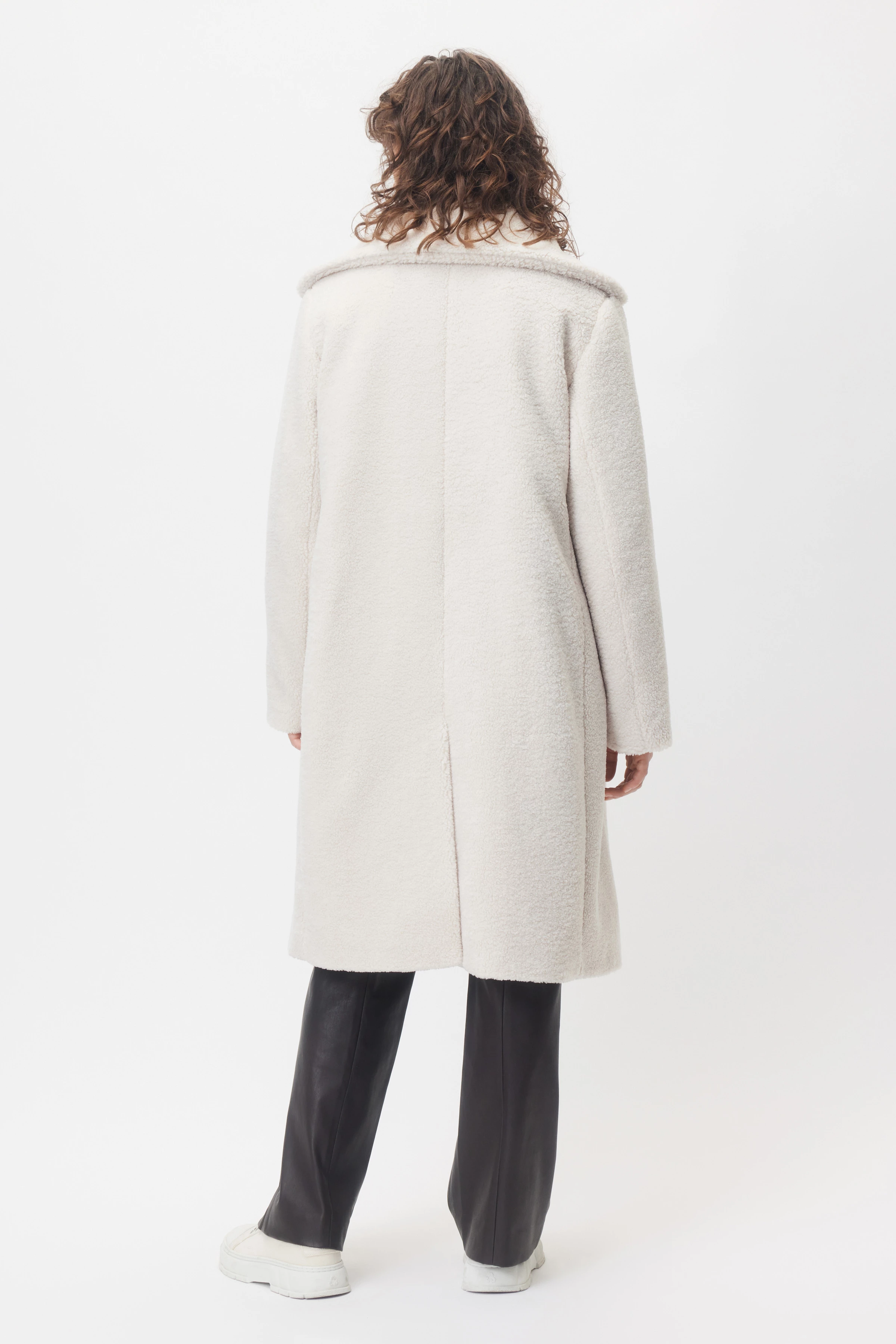 FLEGO - Teddy Blazermantel - Damen - beige - Rückansicht