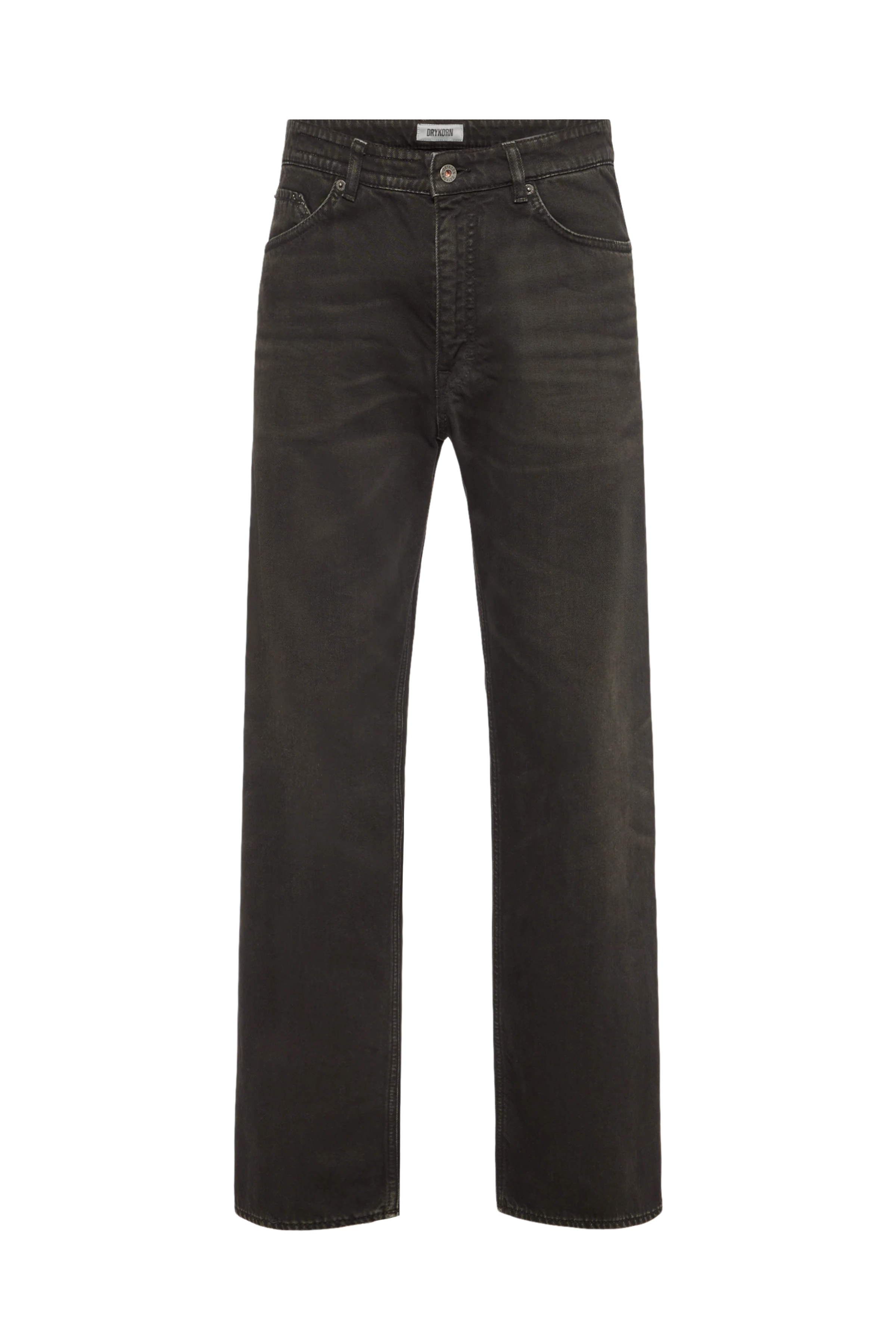 BAGGZY - Relaxed Fit Jeans in Dark-Brown Denim - Herren - braun - Freisteller Frontansicht