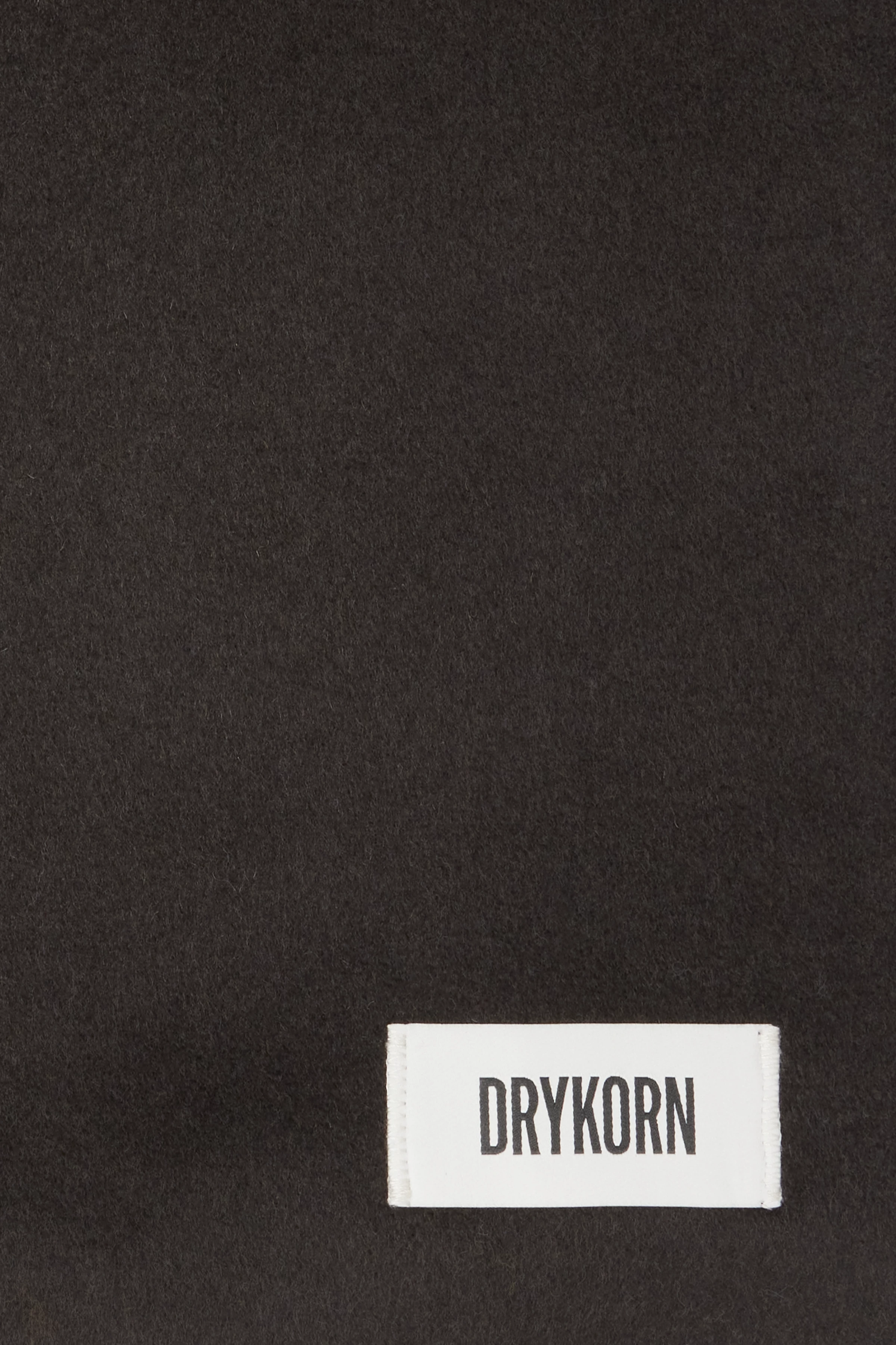 JARI - Schal in Woll-Doubleface - Unisex - braun - Freisteller Detailansicht