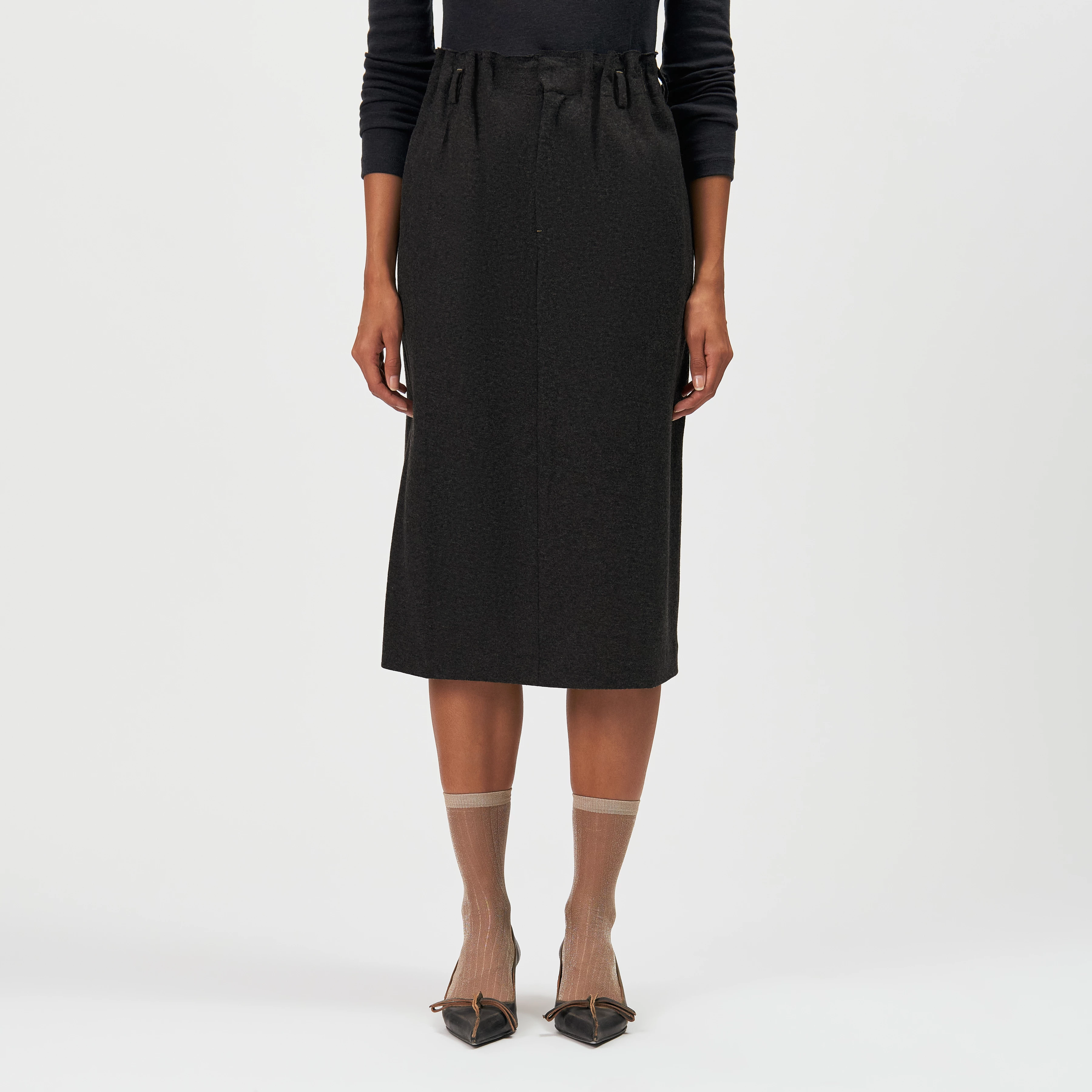 EIRYN - Midi pencil skirt - women - grey - Frontansicht