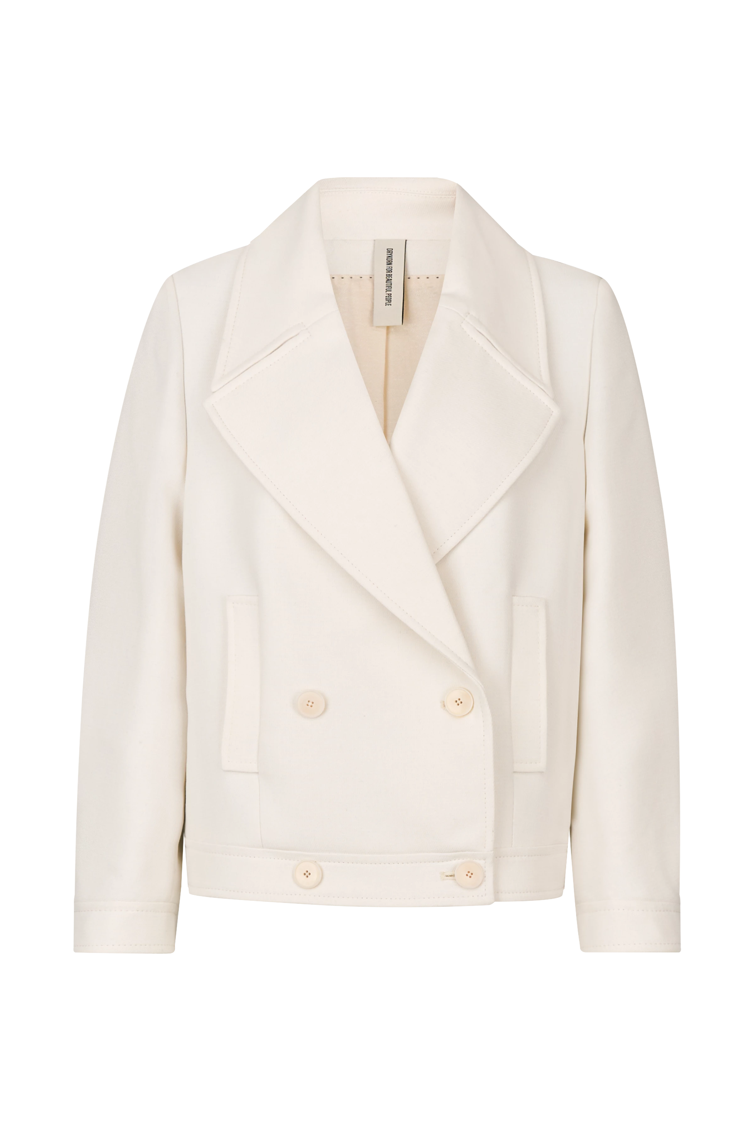 Women sweat jacket HASTING in off_white from DRYKORN