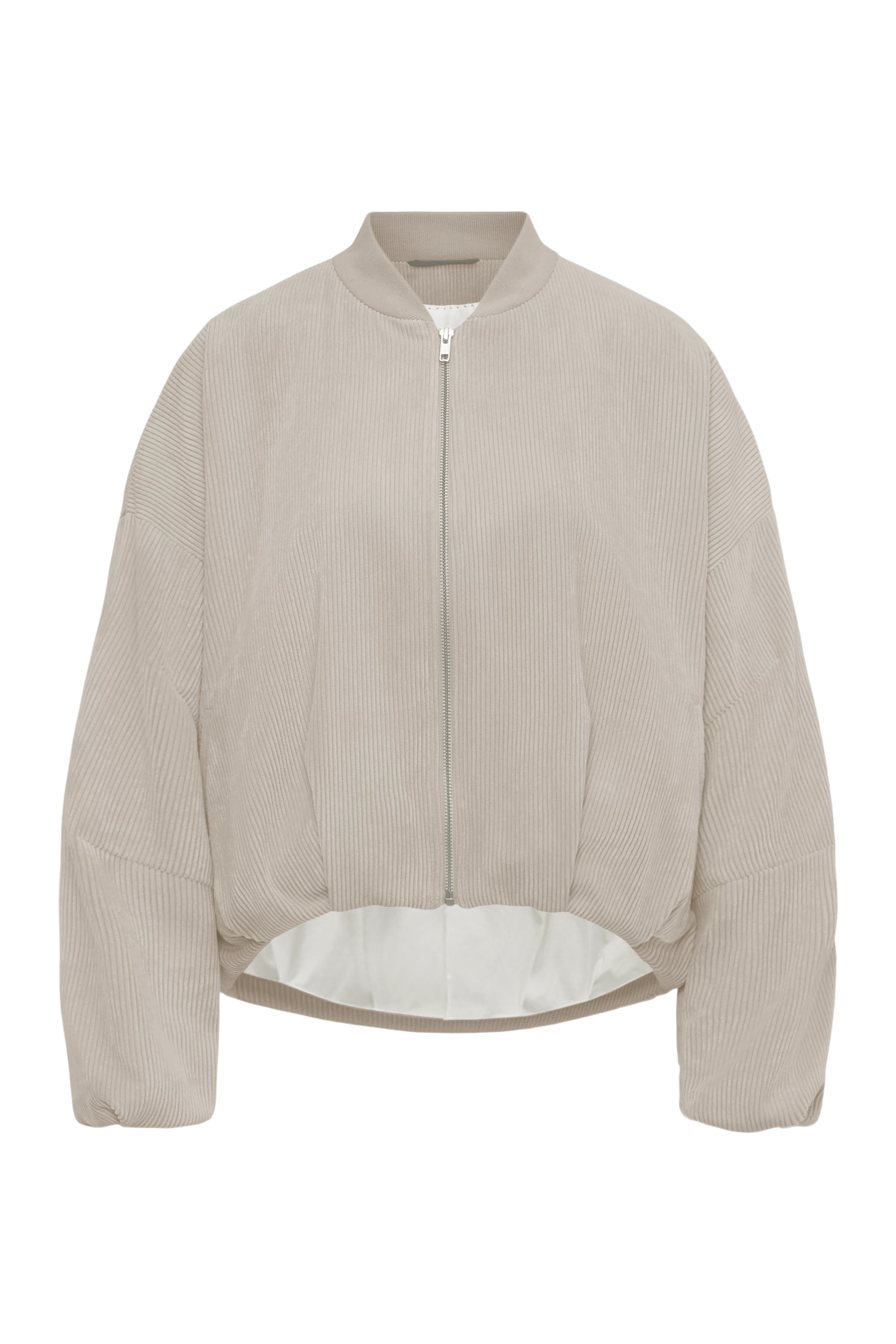 BRADDAN - Feminine Bomberjacke in Cord - Damen - beige - Freisteller Frontansicht