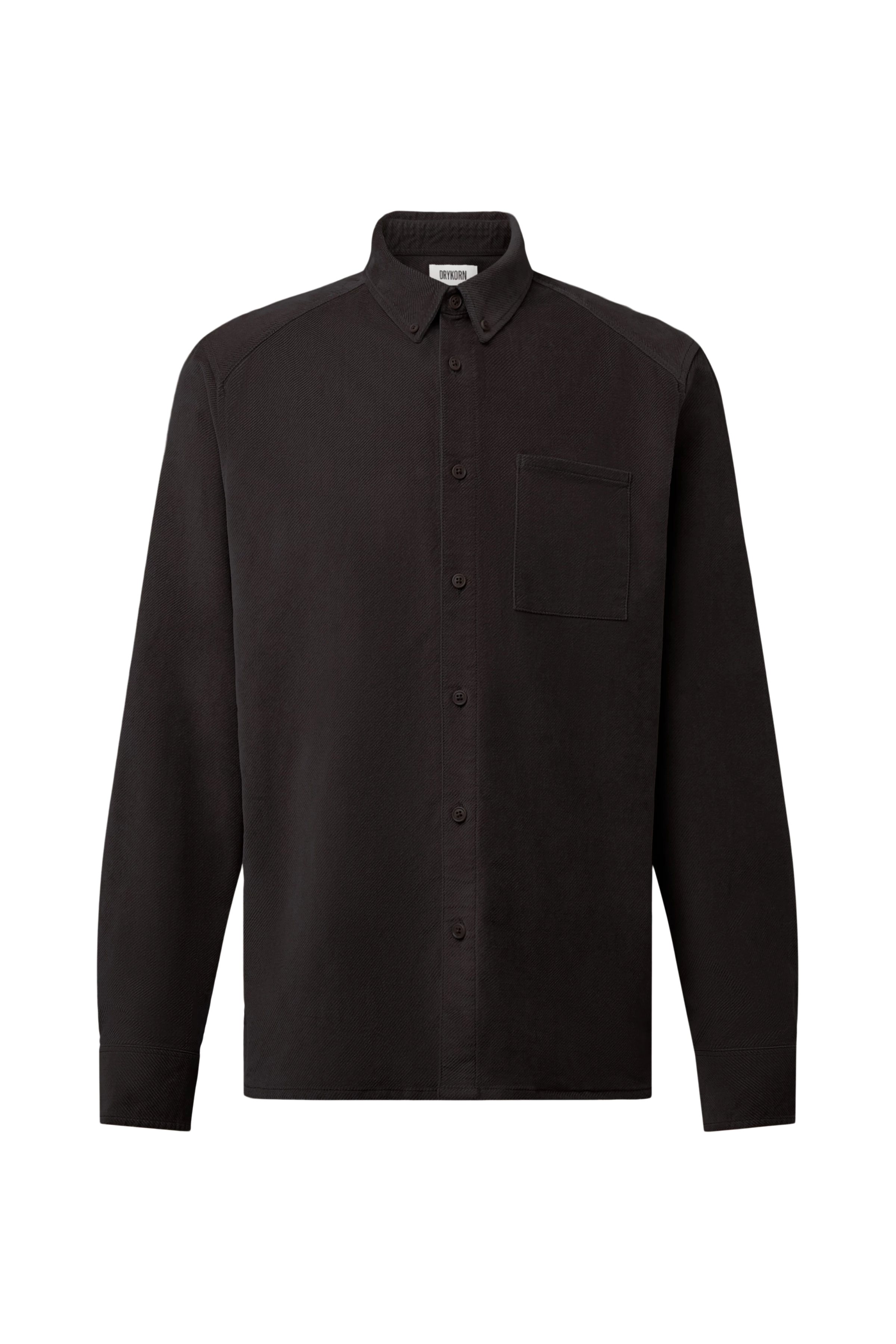 LIET_3 - Button-Down Hemd in Samt-Optik - Herren - braun - Freisteller Frontansicht