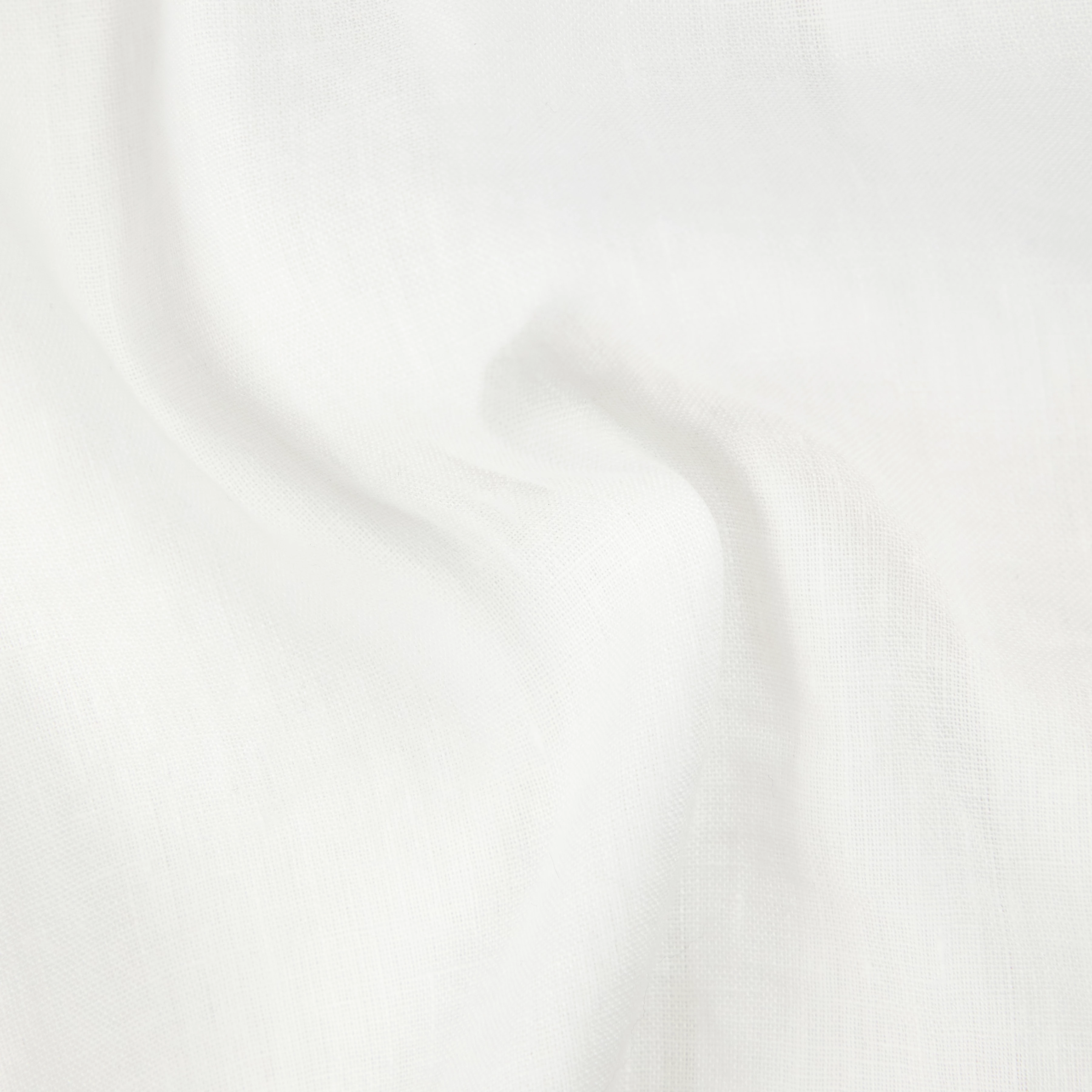 MERYN - Short-sleeve linen blend shirt - men - white - Materialbild (B2C)