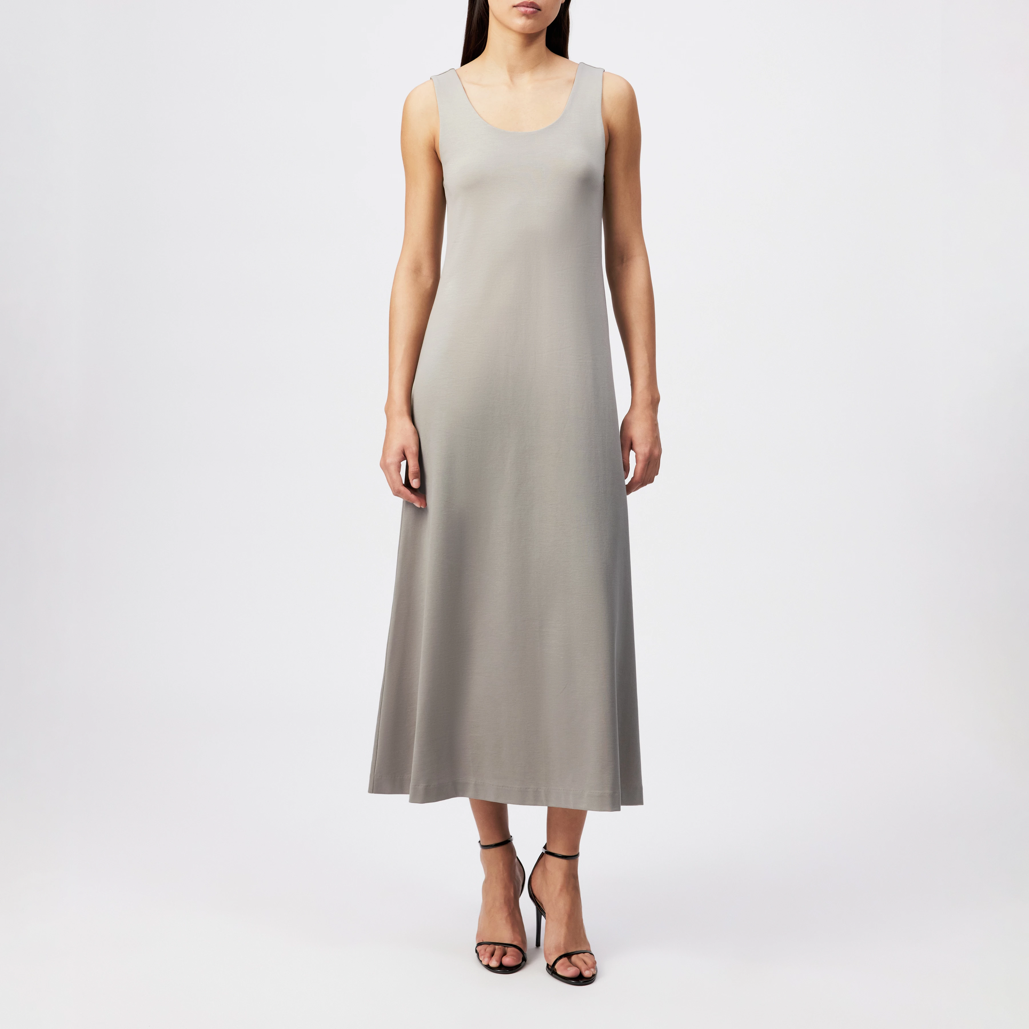 LOZIA - Elegant jersey dress in lyocell blend - women - green - Frontansicht