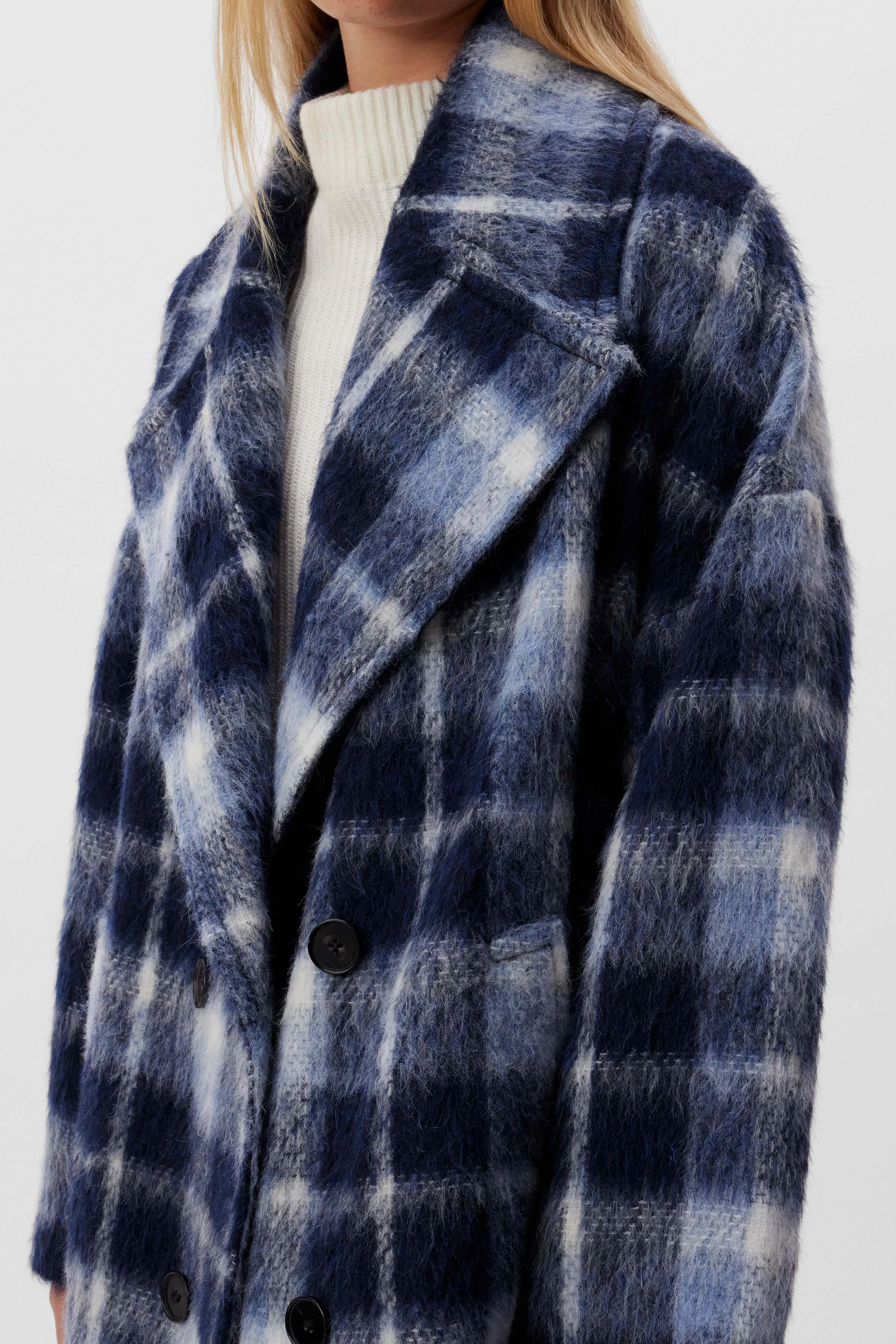 RUNCOM - Cabanjacke in Alpaka-Mischung - Damen - blau - Seitenansicht