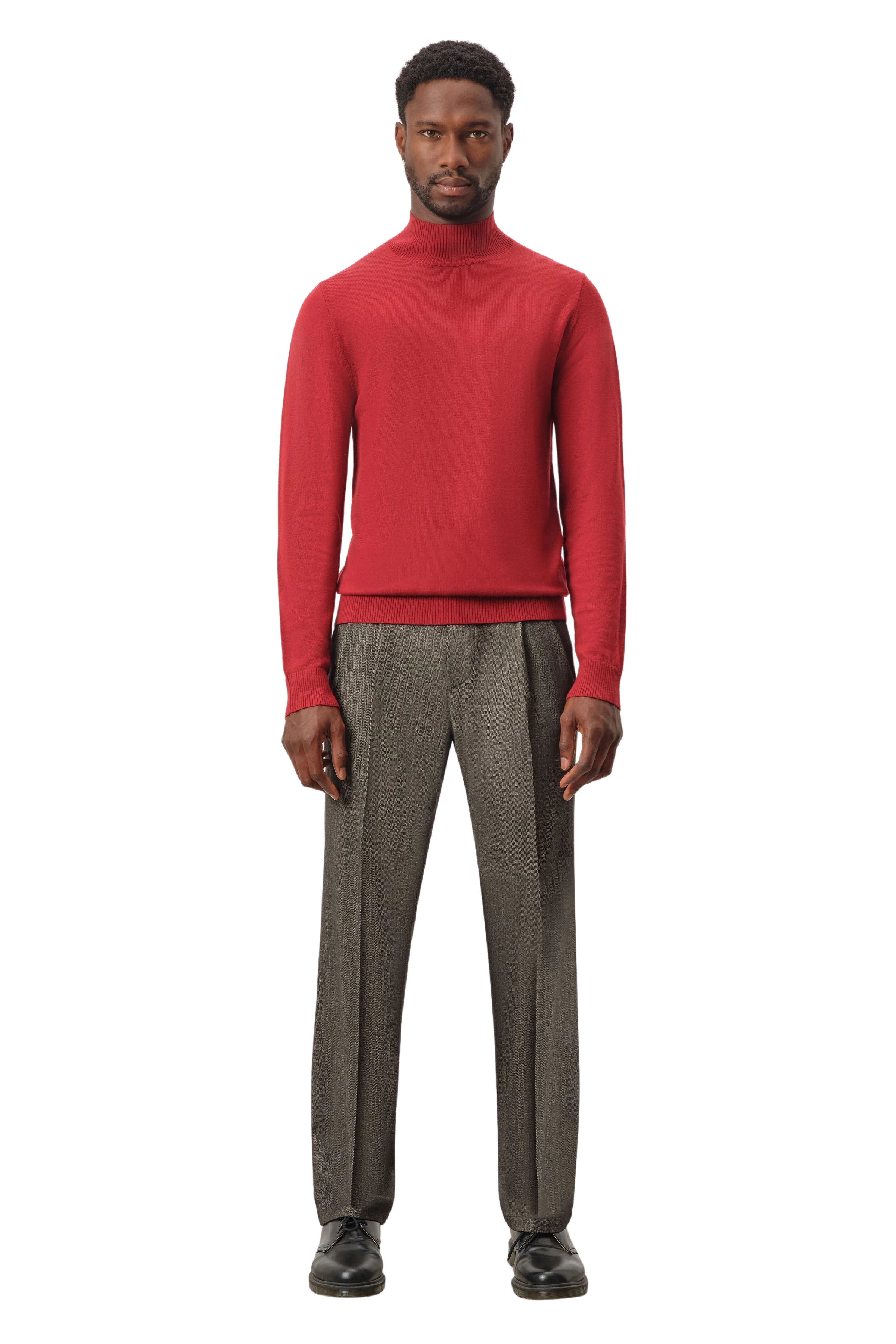 Men knit sweater WATSON in red from DRYKORN Men knit sweater WATSON in red from DRYKORN