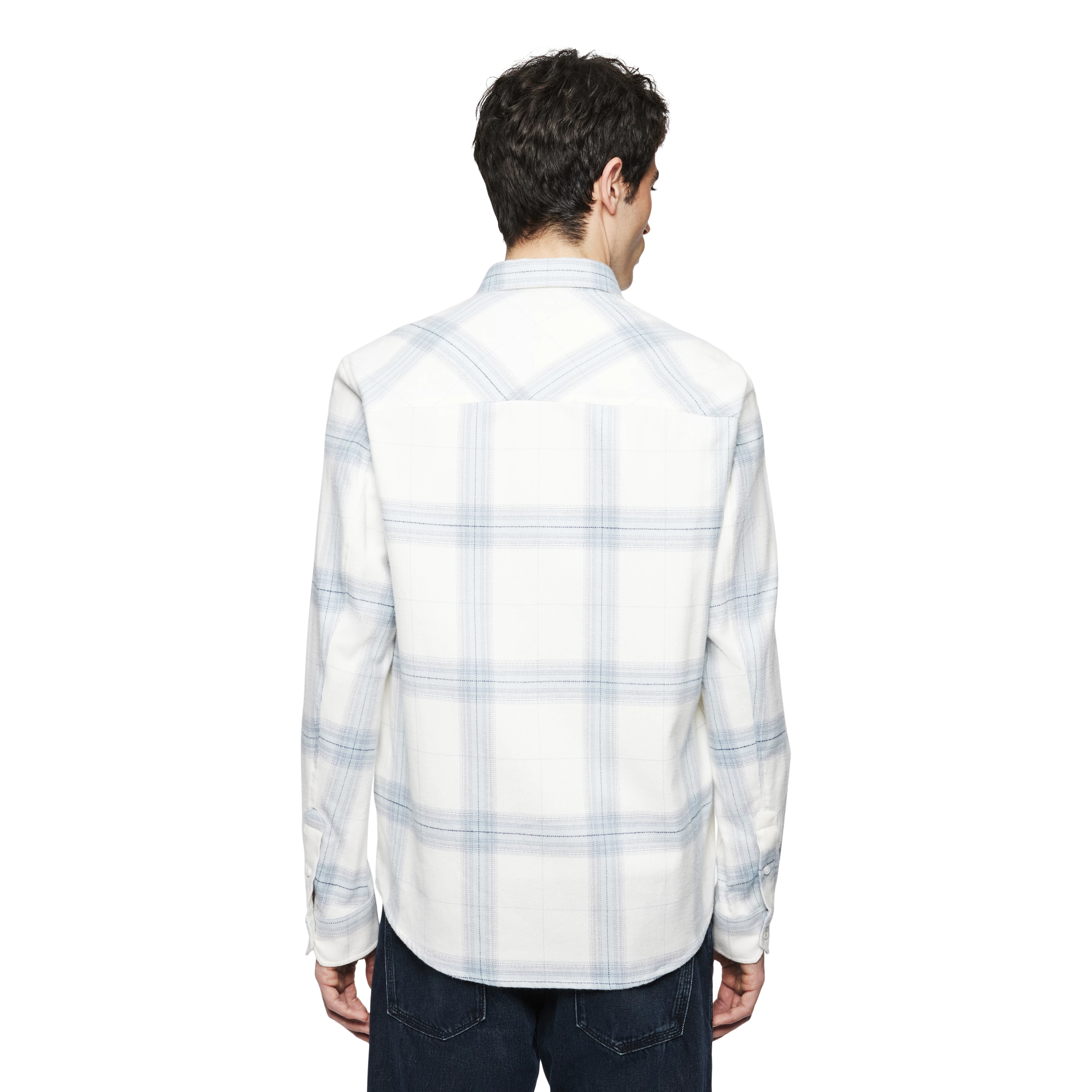 LIET_2 - Button-Down Hemd in Baumwolle - Herren - blau - Rückansicht