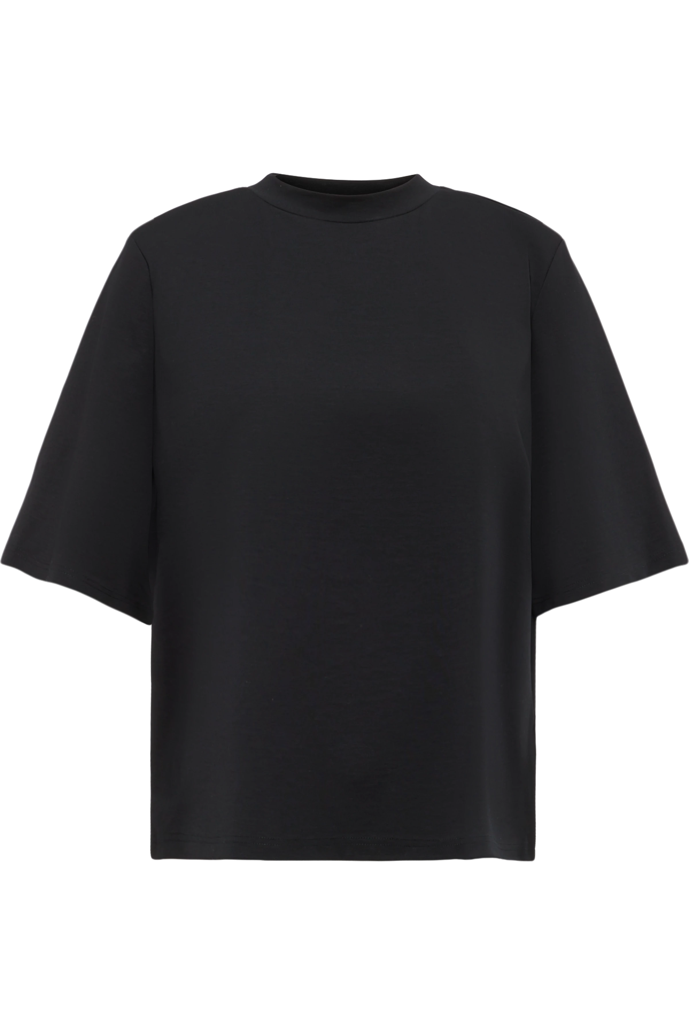 TADURA - T-shirt in lyocell blend - women - Natural Aluminium - Freisteller Frontansicht