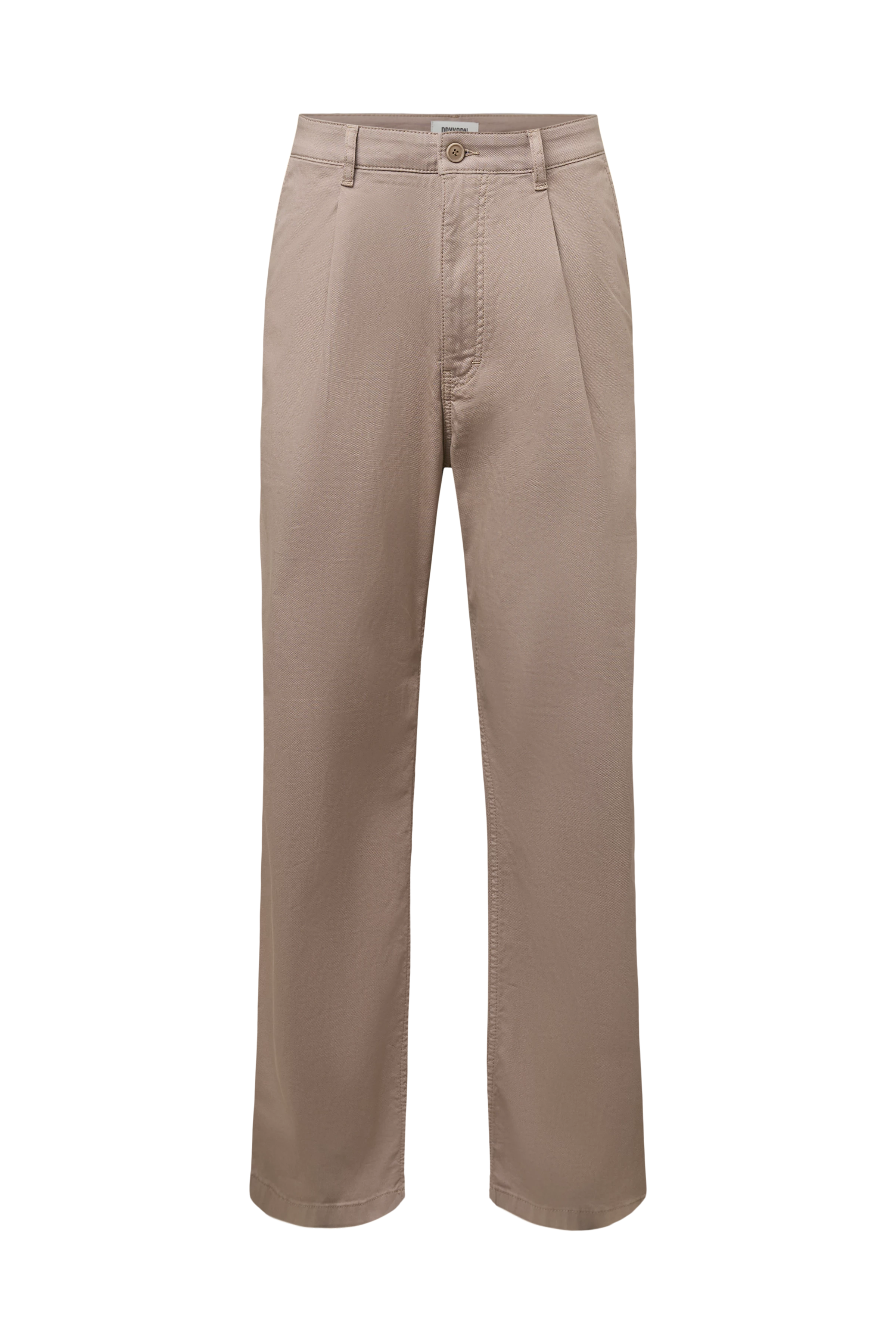 RIKKAD - Wide pleat-front cotton trousers - men - brown - Freisteller Frontansicht