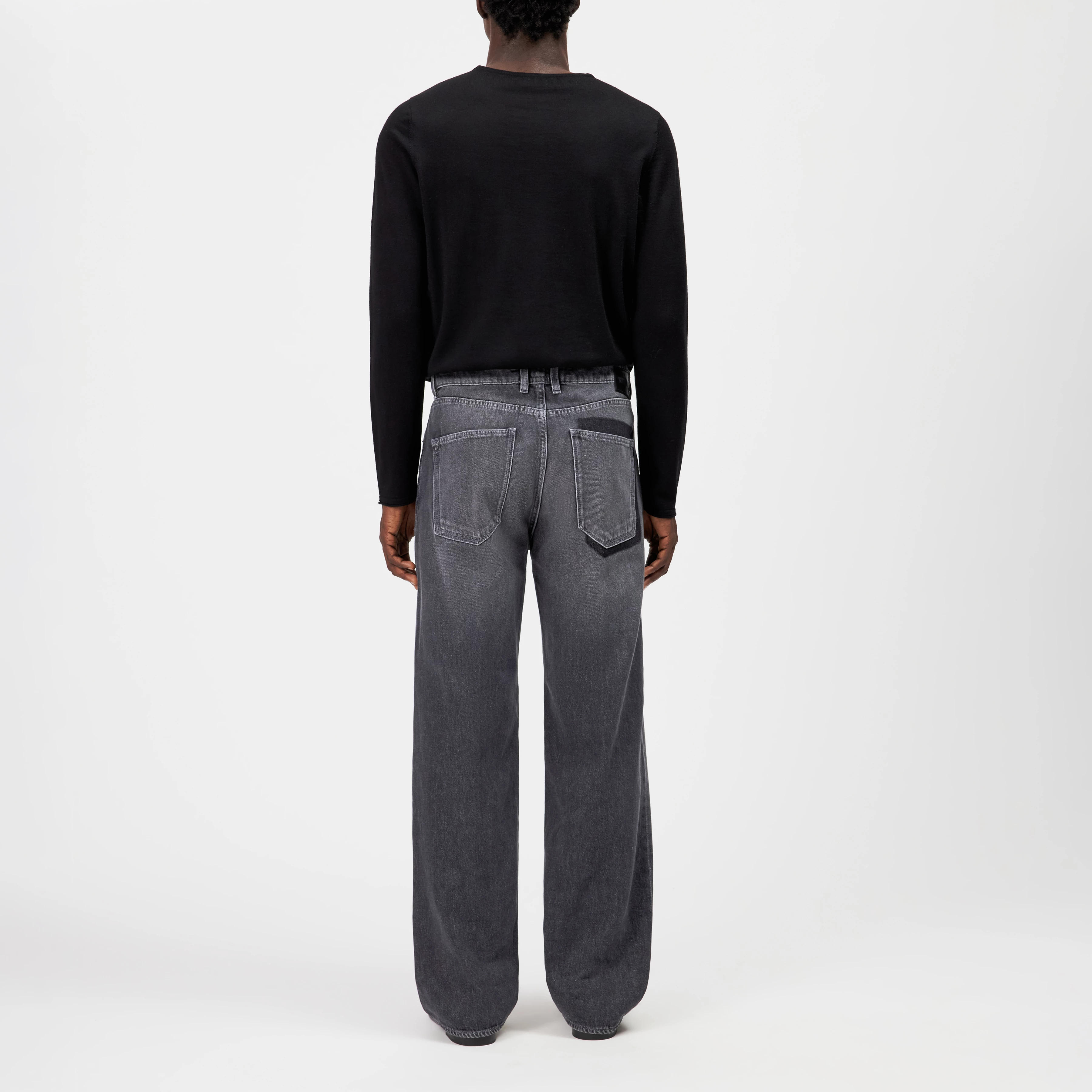 BAGGZY - Relaxed fit pure cotton jeans - men - grey - Rückansicht