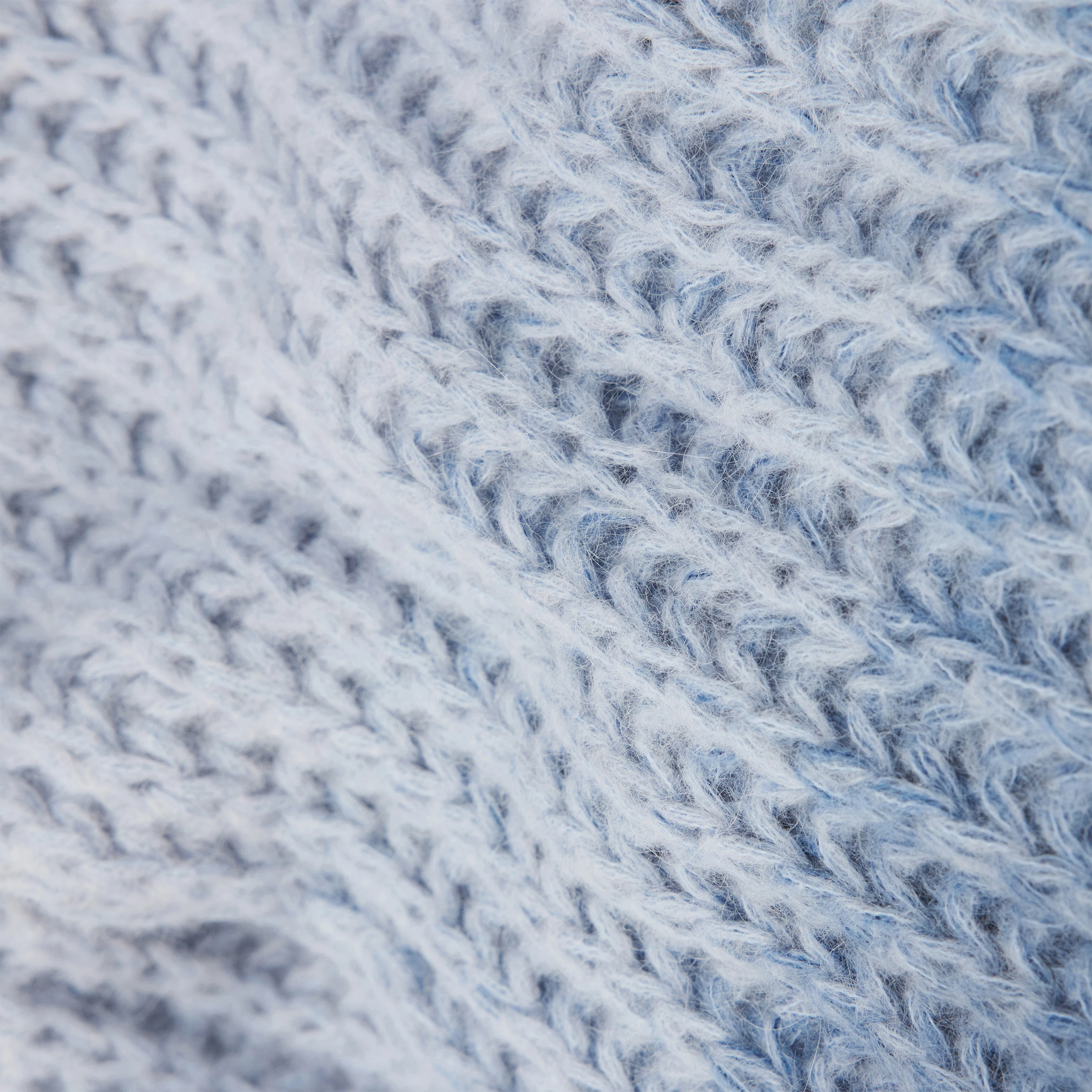 RISHA - Sjaal van luxe suri-alpacamix - unisex - blauw - Materialbild (B2C)