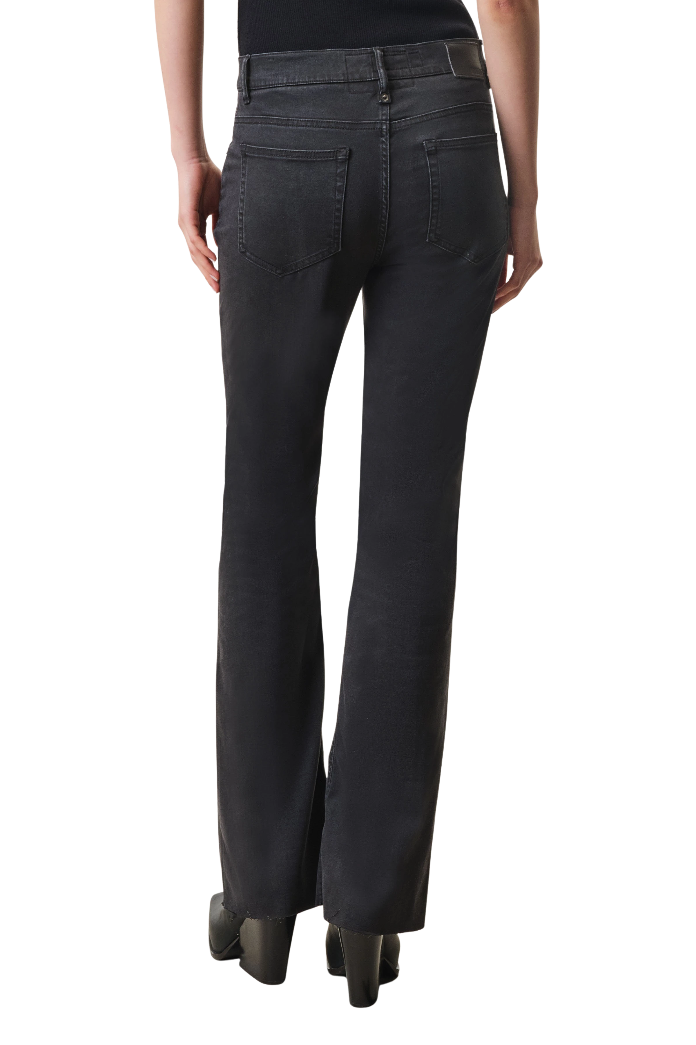 FAR - High-Waist Skinny in super-stretch Denim - Damen - schwarz - Rückansicht