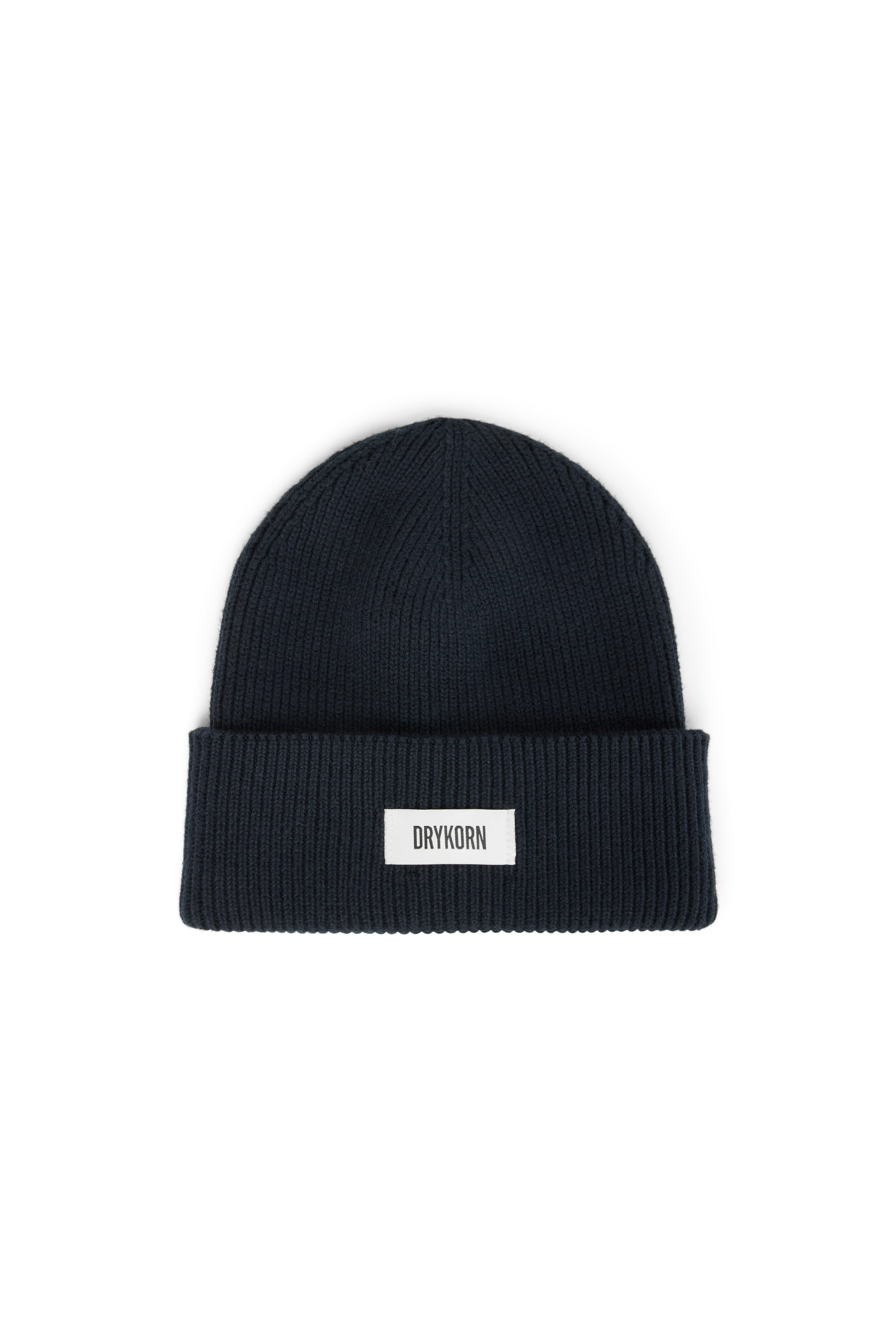 LOAH_3 - Beanie in Baumwoll-Mix - Unisex - schwarz - Freisteller Frontansicht