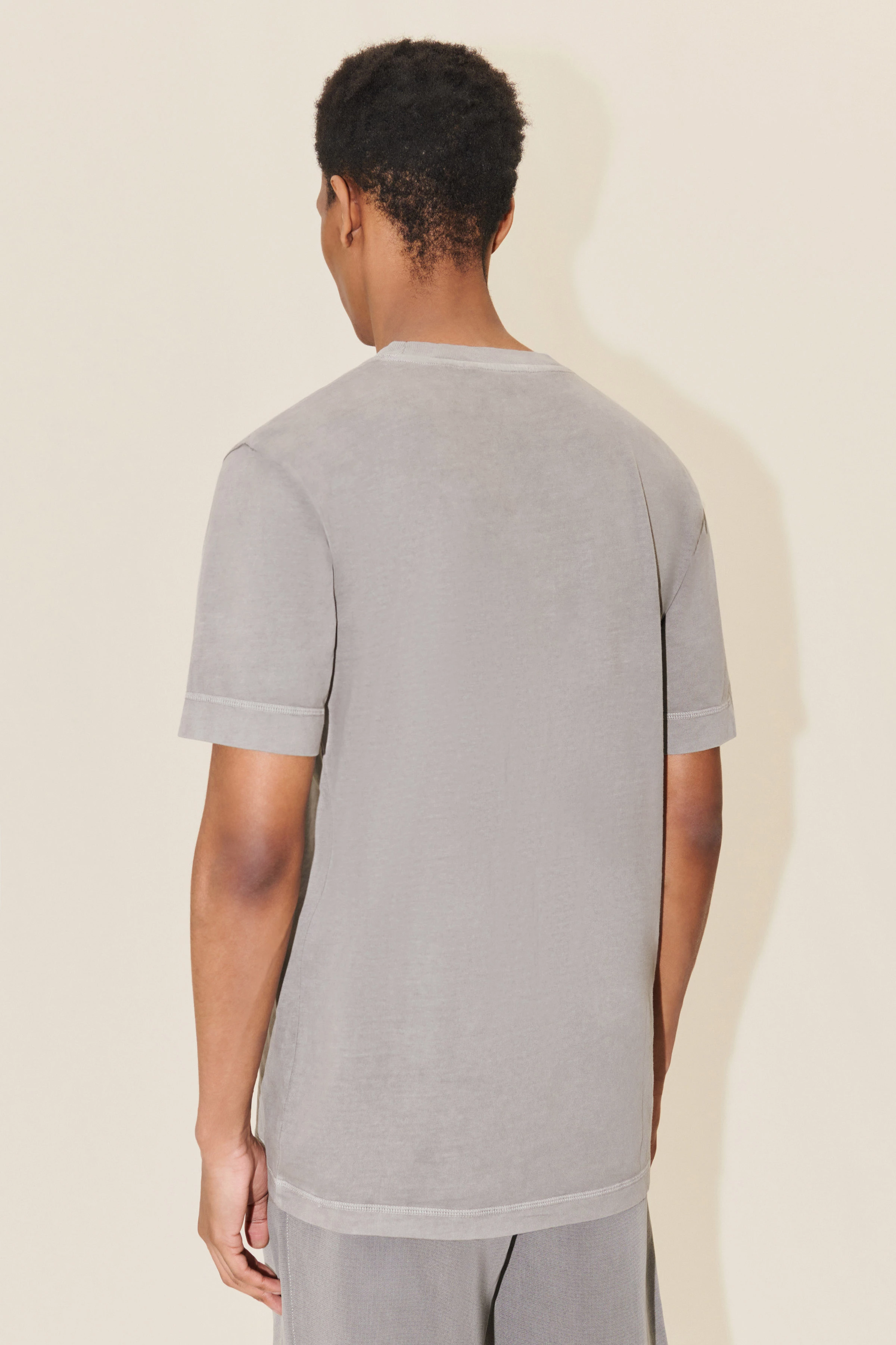 RAPHAEL - T-Shirt in weichem Jersey - Herren - grau - Rückansicht