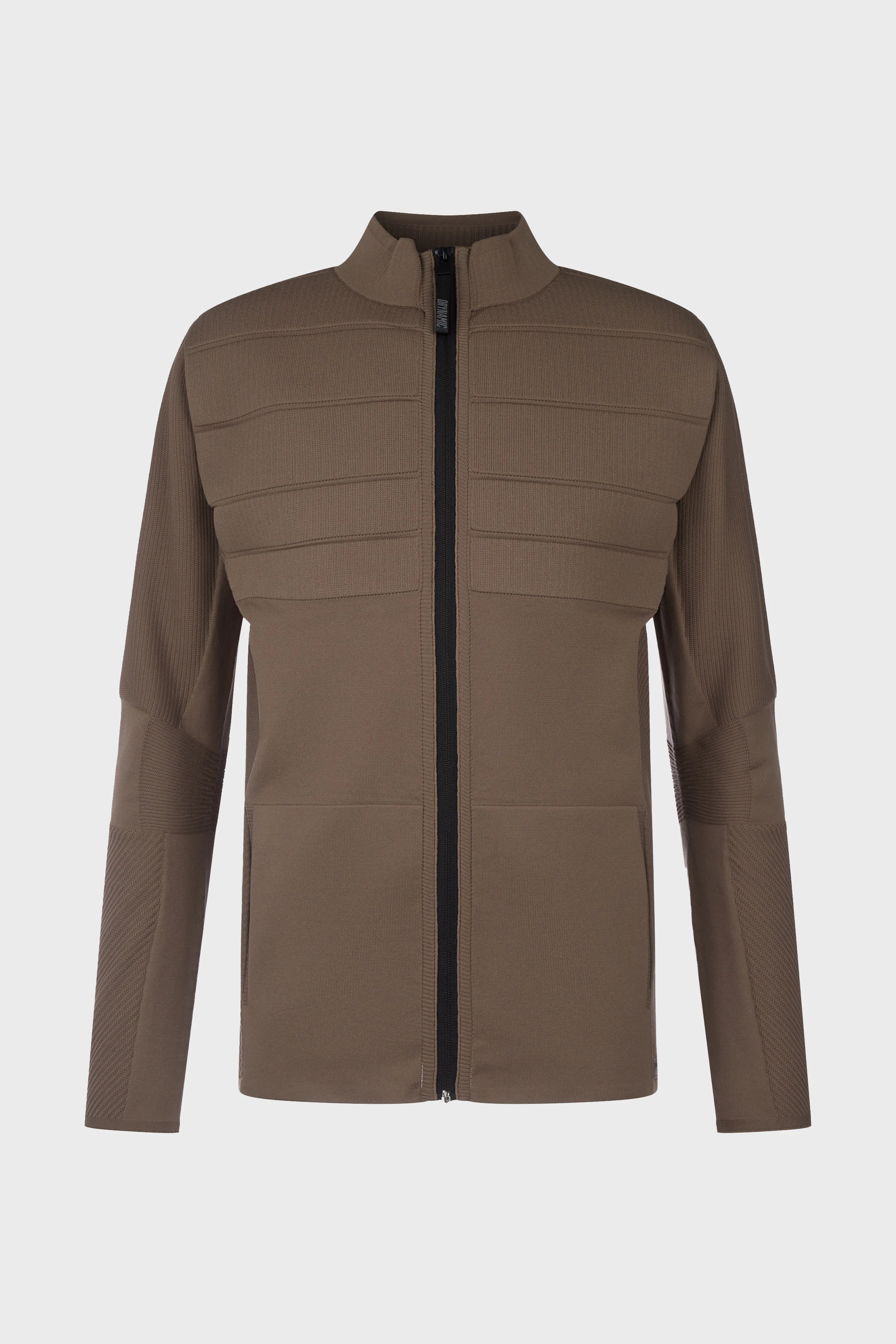 BRAXTEN - sporty zip jacket in lightweight material - men - brown - Freisteller Frontansicht