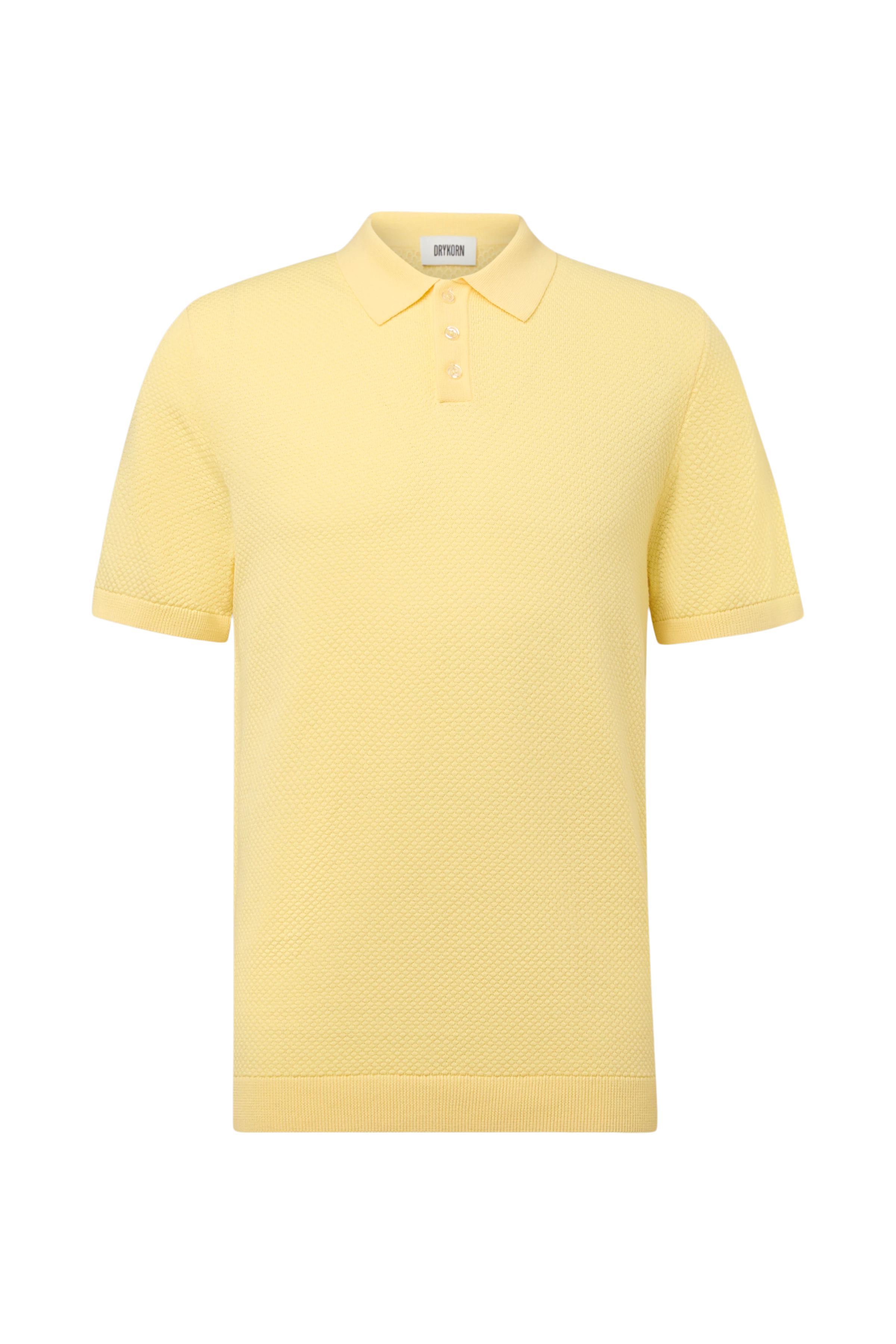 TRITON - Polo shirt in cotton - men - yellow - Freisteller Frontansicht