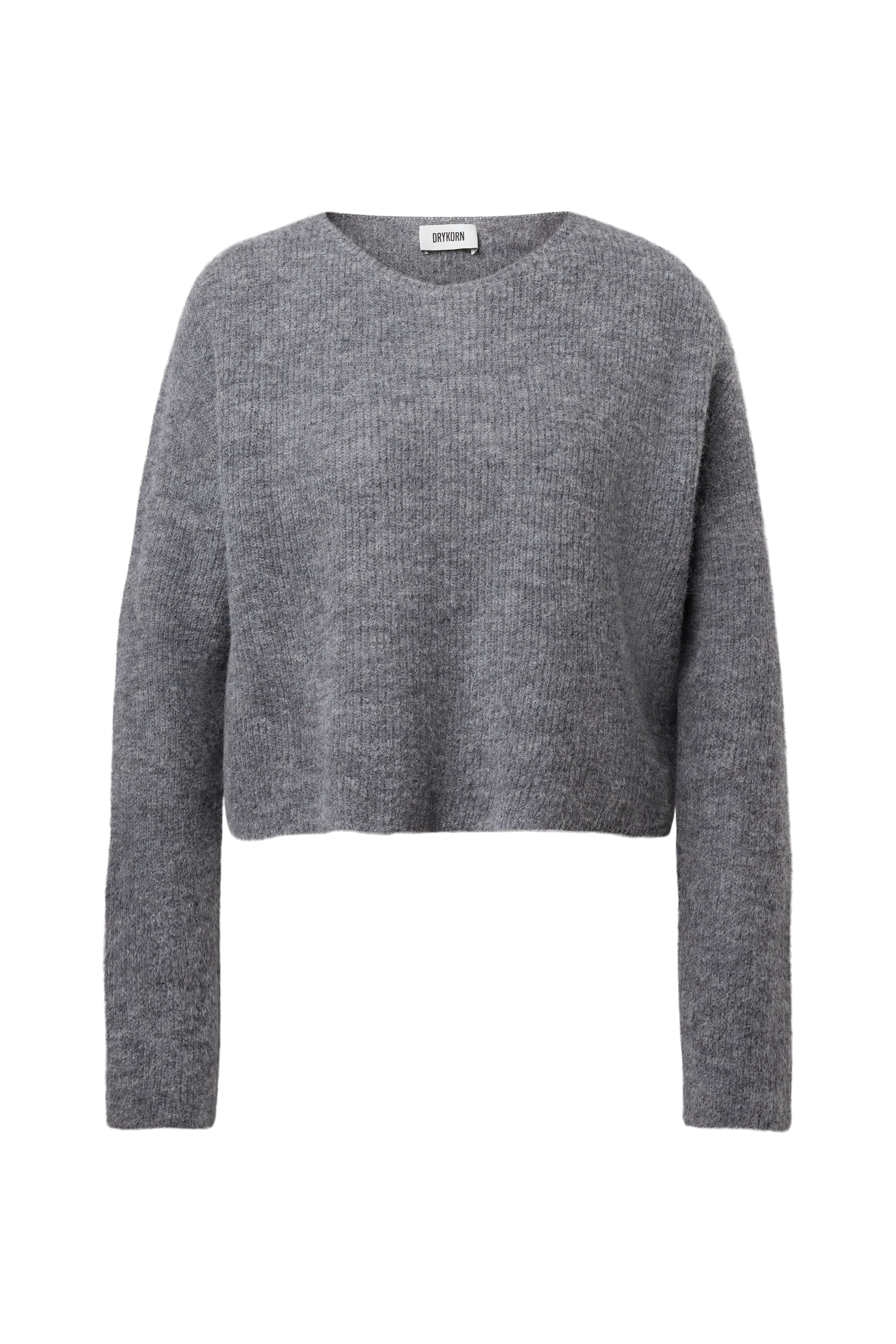 IMENY - Short Suri Alpaca blend jumper - women - grey - Freisteller Frontansicht