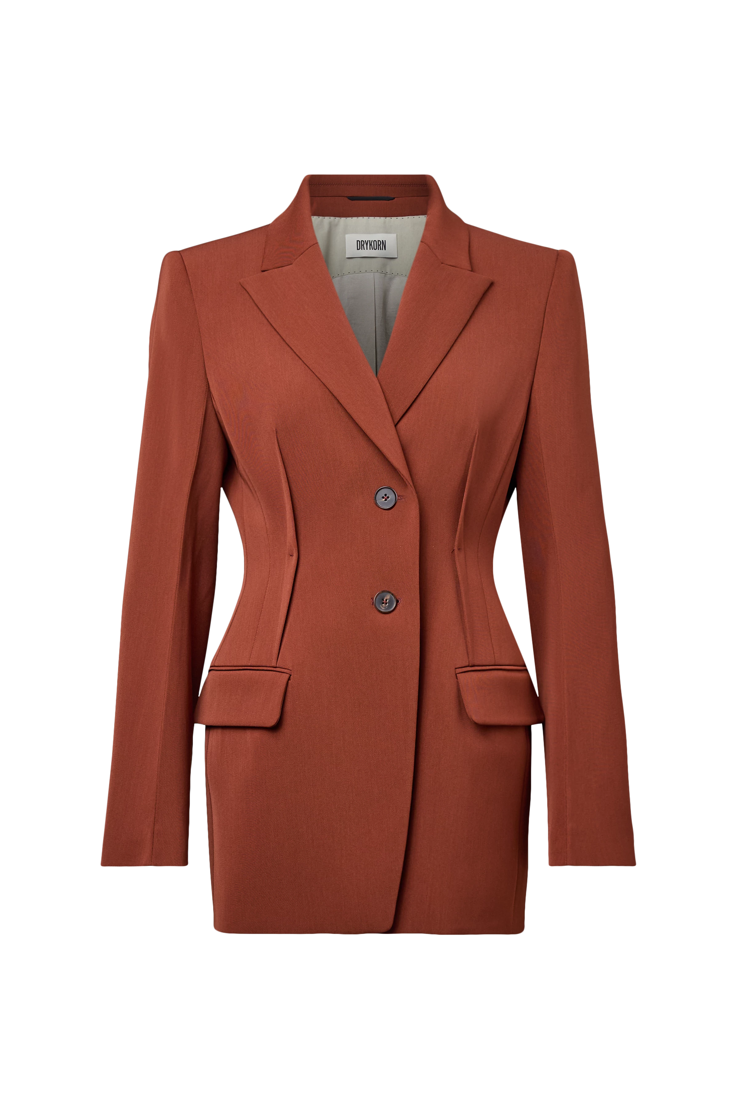 BROCKLEY - Blazer ajusté à un bouton en techno-twill - women - rouge - Freisteller Frontansicht
