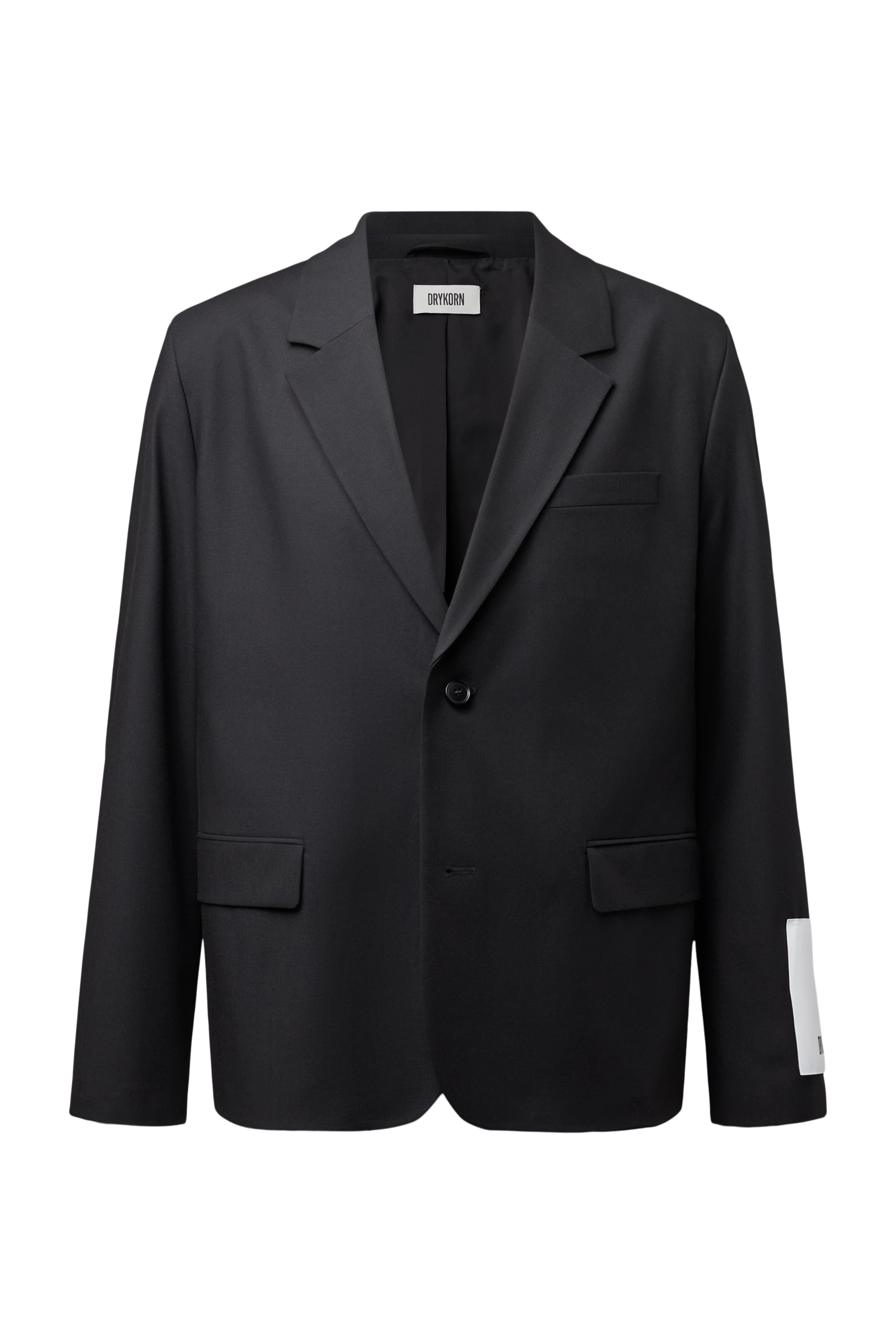 CORAY - Relaxed Fit Blazer in Wool Blend - men - black - Freisteller Frontansicht