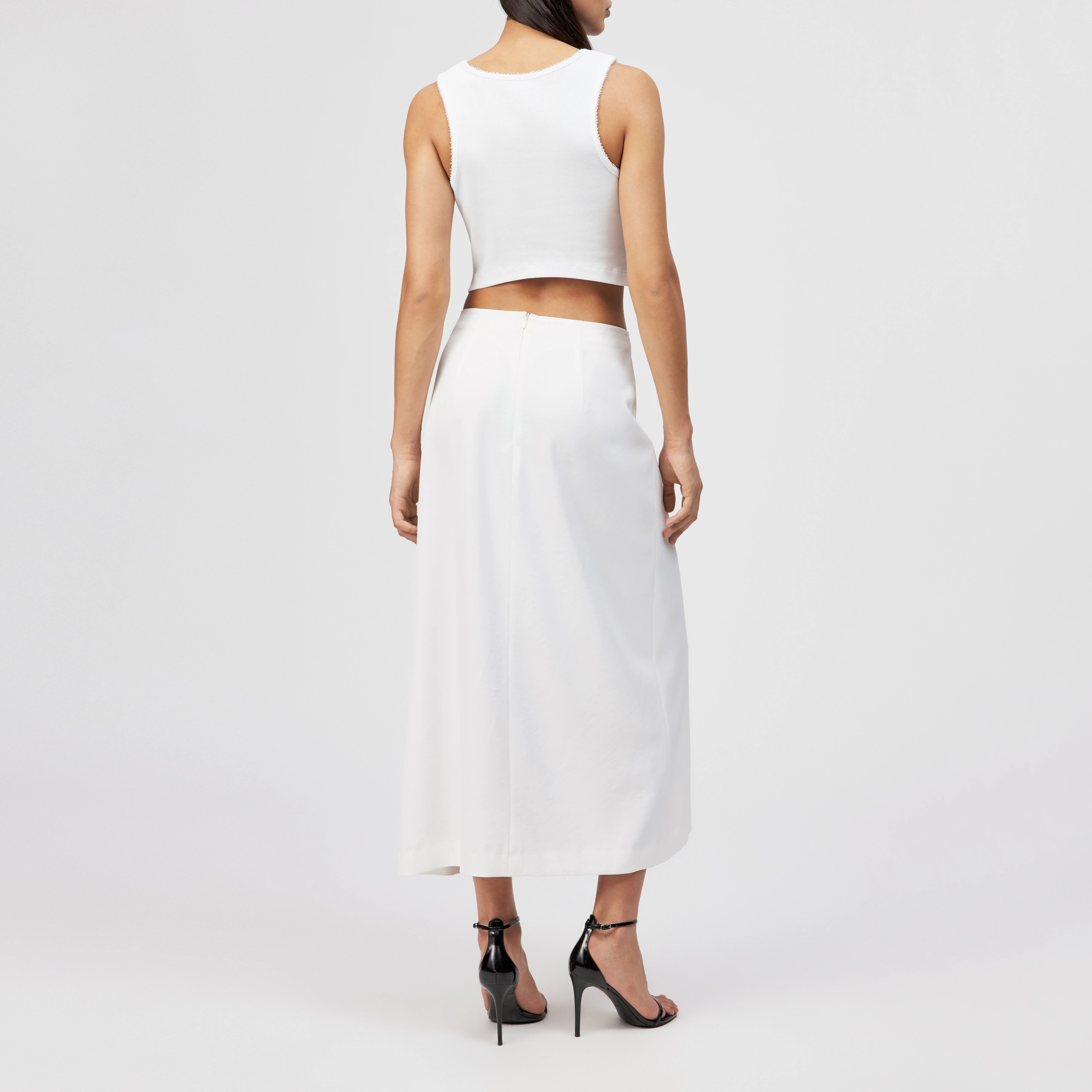 Women tailored skirt KAVERI in off white from DRYKORN