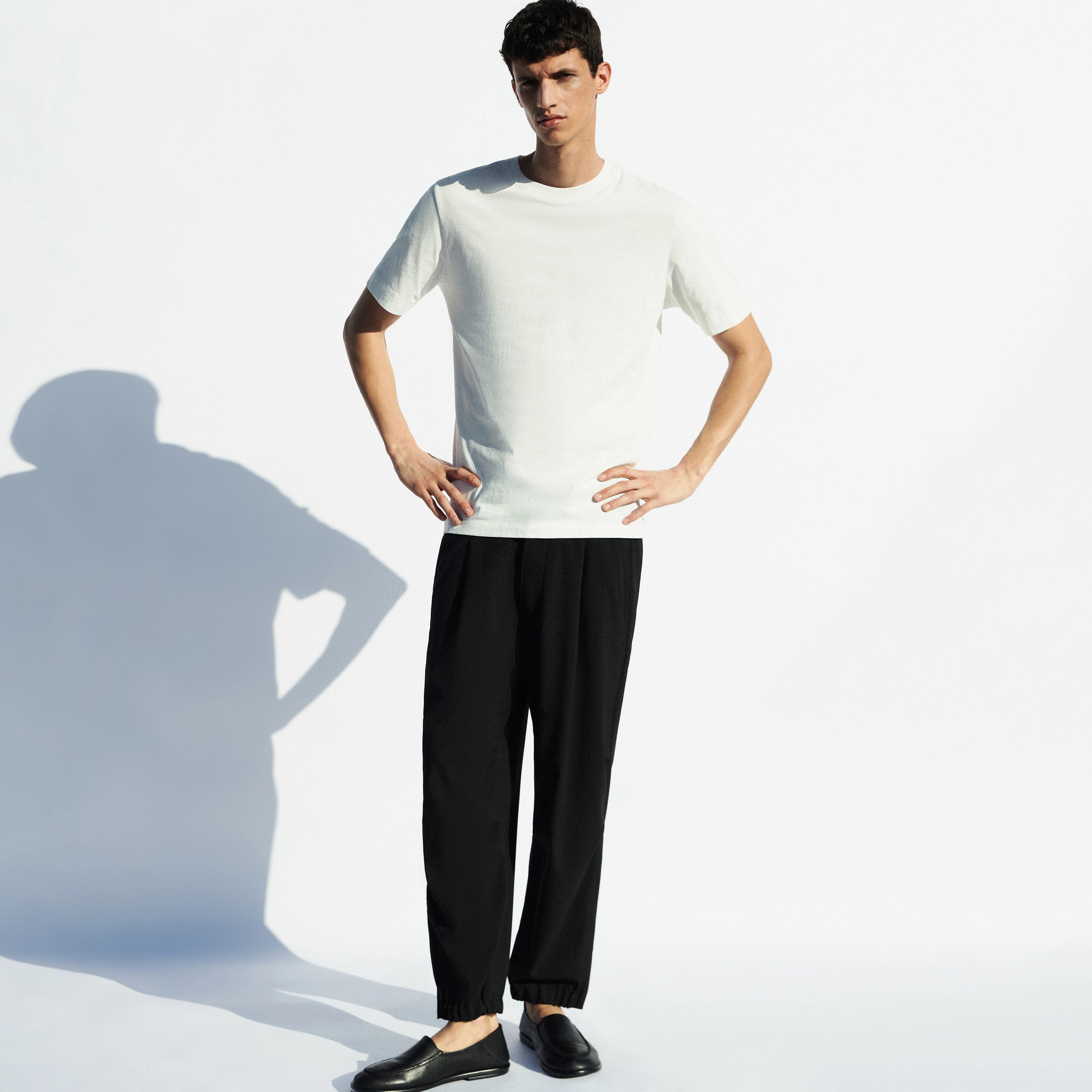 LIROG - Utility trousers in gabardine - men - black