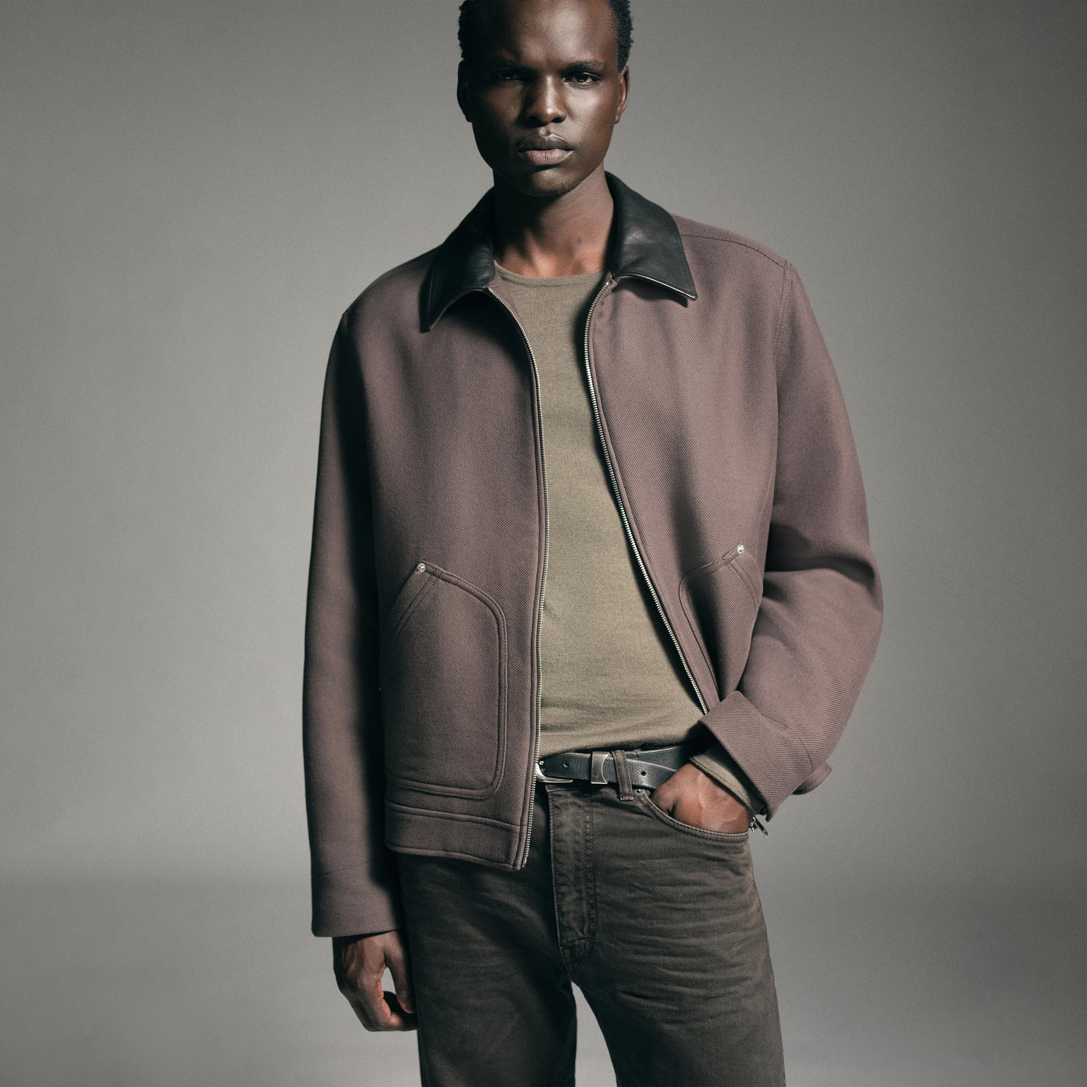 RIKALO_2 - Workwear Jacke in Woll-Mix - Herren - braun