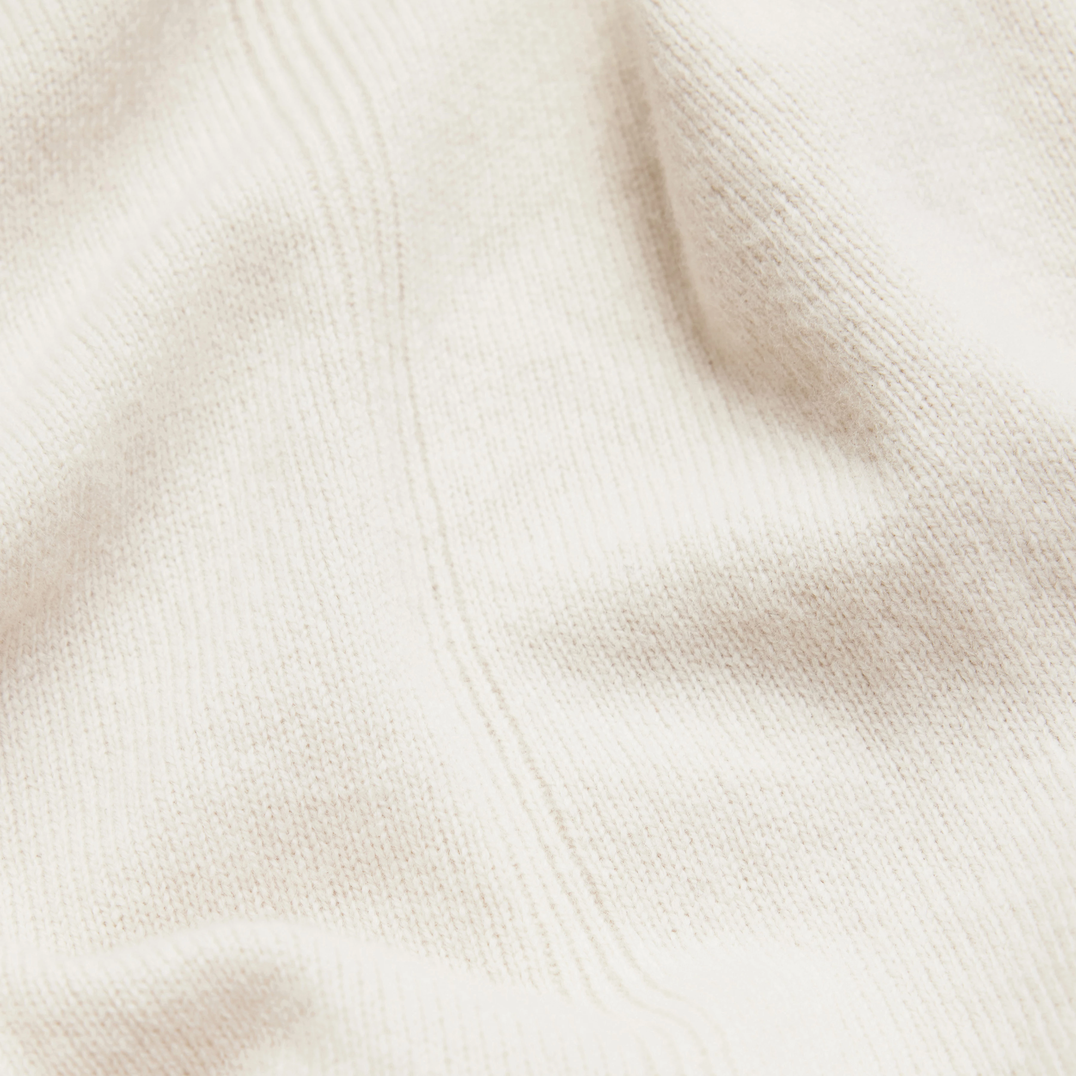 LIZIELA - Rundhalspullover in Schurwolle - Damen - beige - Materialbild (B2C)