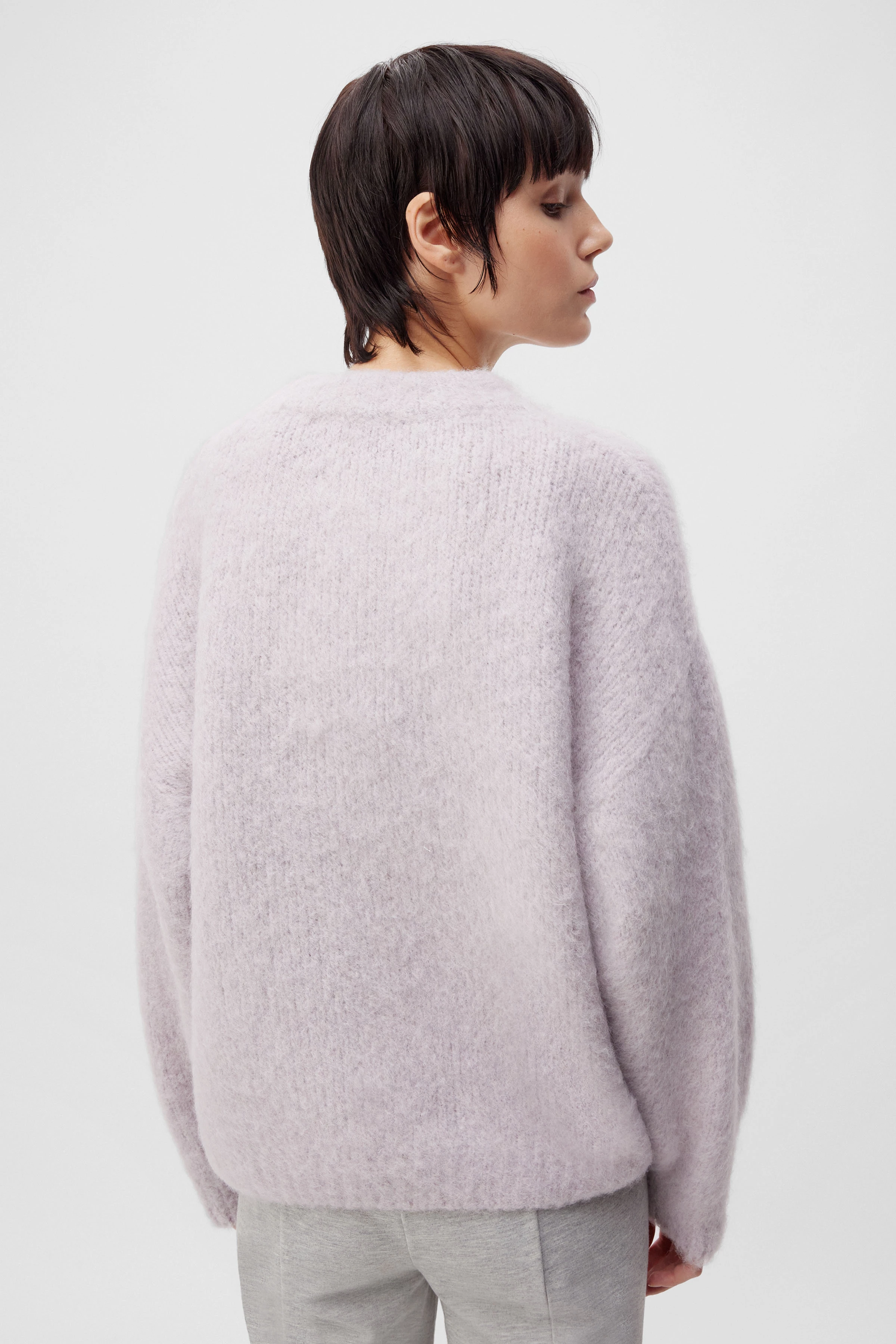 RAMEA - Pullover in Alpaka-Mix - Damen - lila - Rückansicht