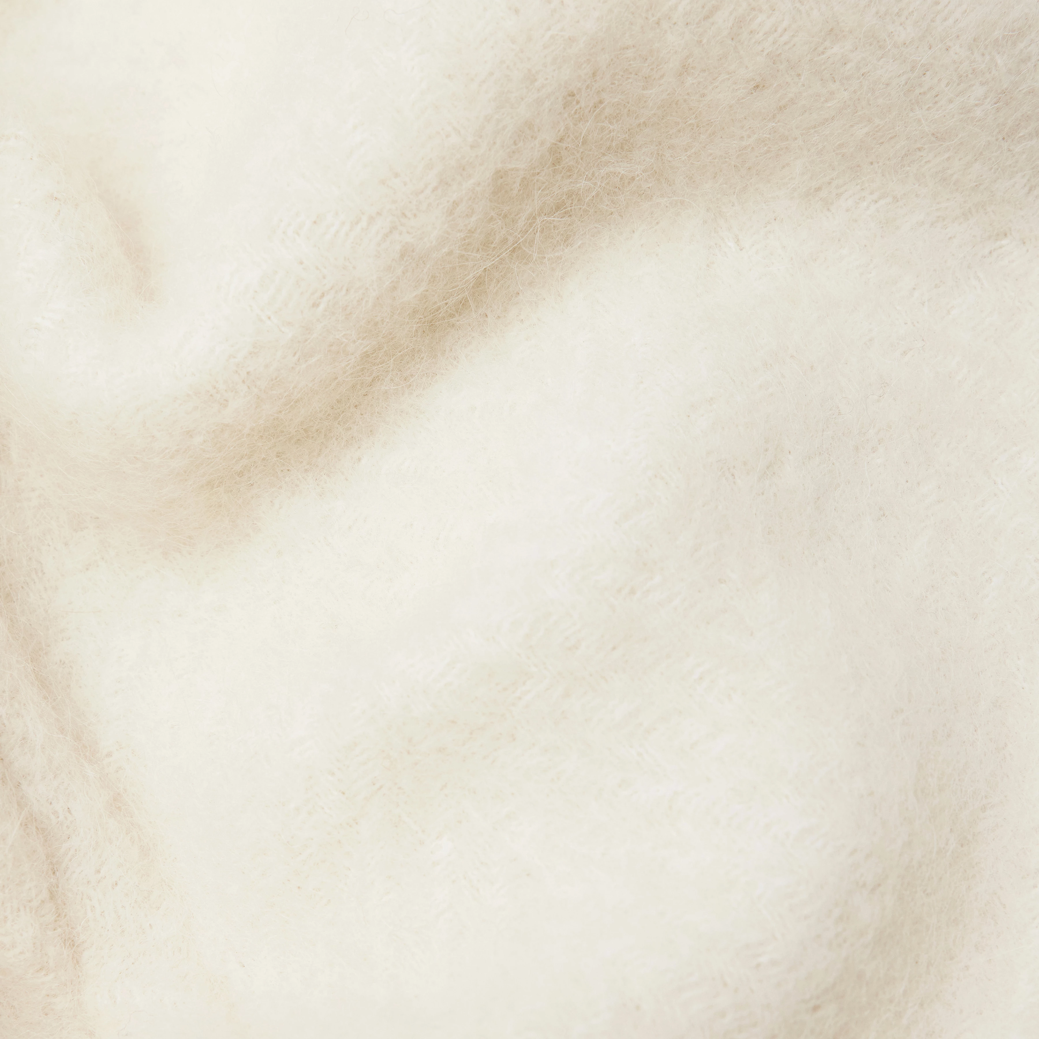 NUTHALL - Lässiger Hüllenmantel in Alpaka-Woll-Mix - Damen - off white - Materialbild (B2C)