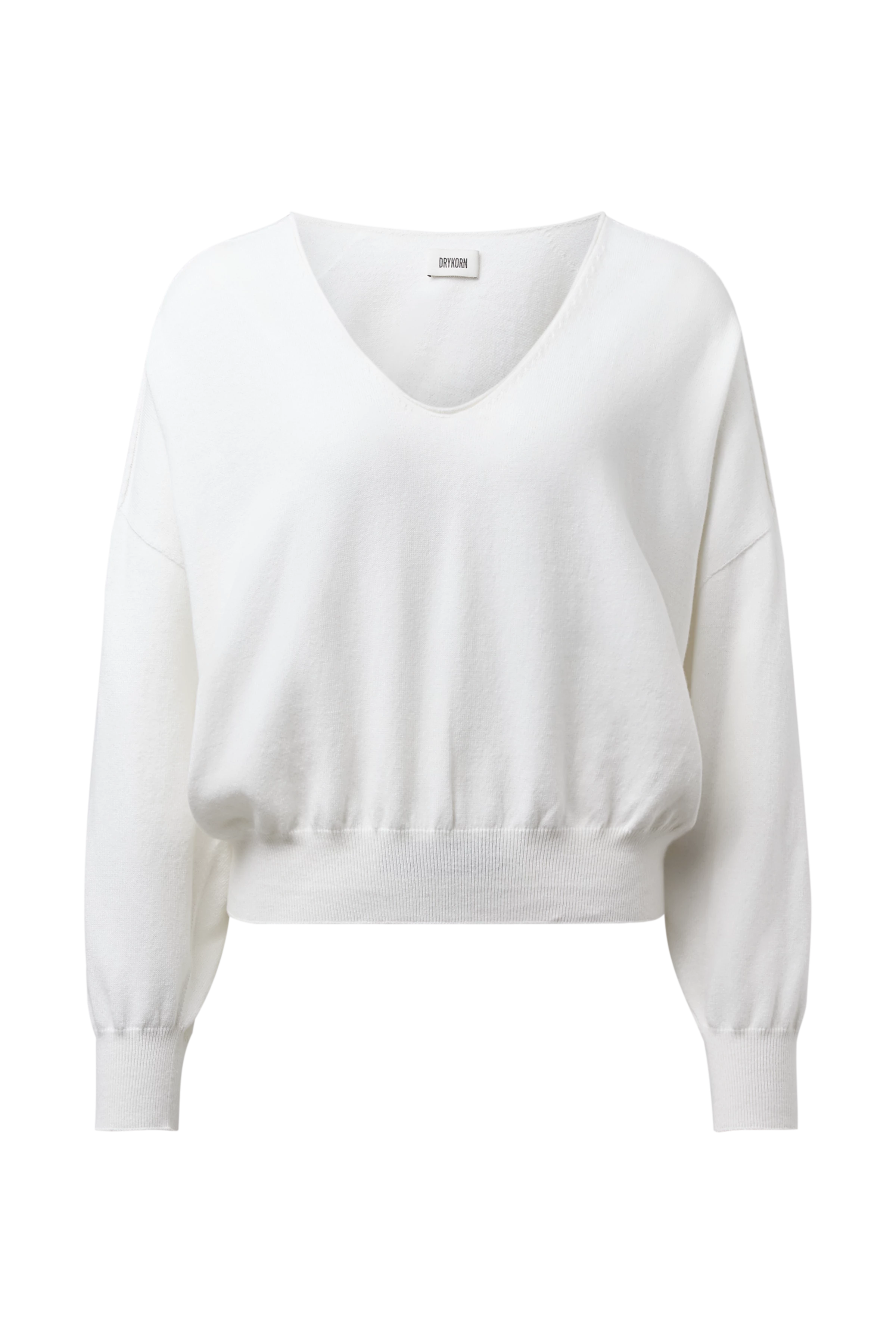Women knit sweater RISORY in off white from DRYKORN