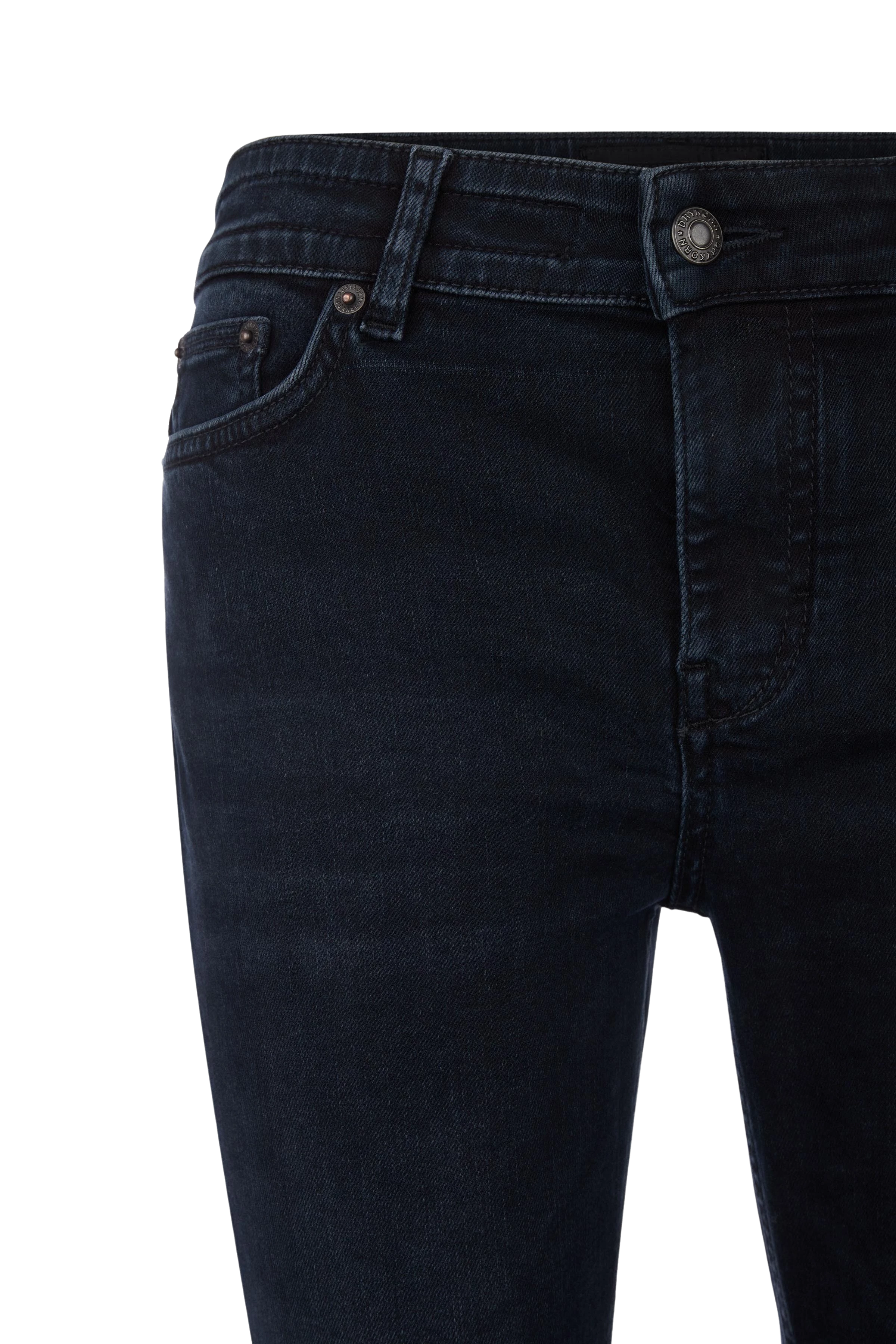 NEED - Low-waist skinny jeans in blue-black denim - women - blue - Freisteller Detailansicht