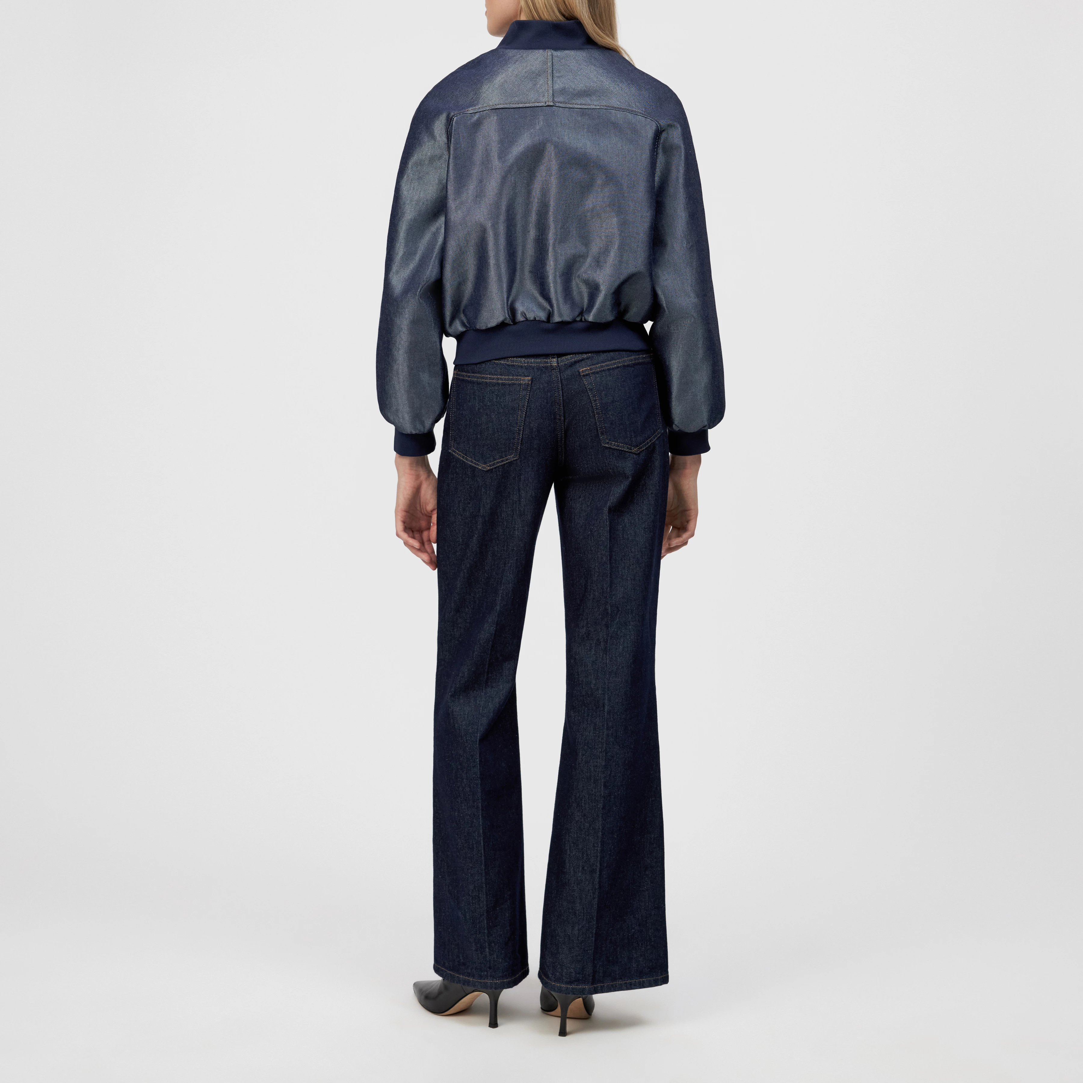 MARHAM - Blousonjacke in Blue Denim - Damen - blau - Rückansicht