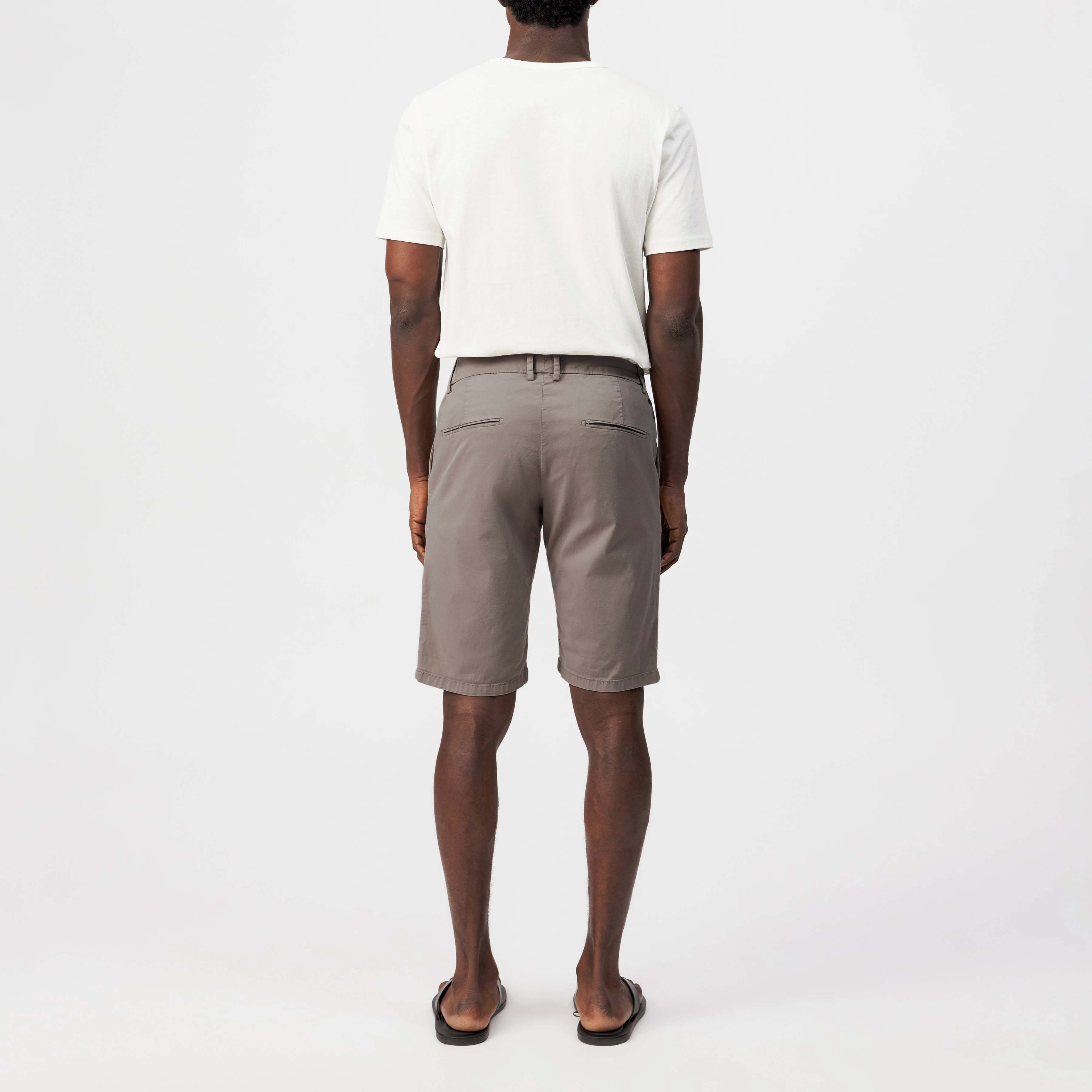 KEND - Chino Shorts in Baumwoll-Twill - Herren - beige - Rückansicht