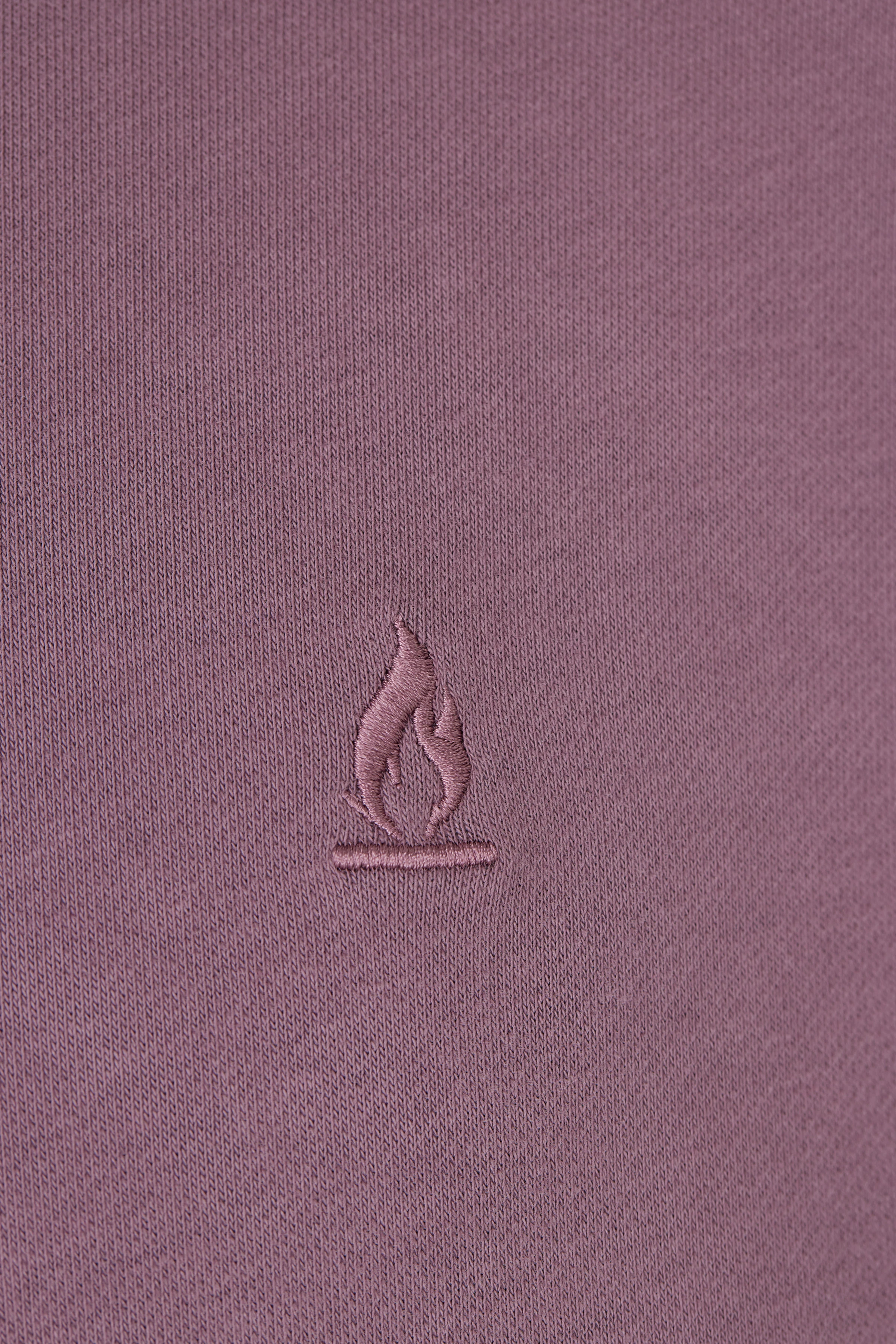 BRADLIN - Hoodie in Baumwoll-Mix - Herren - lila - Freisteller Detailansicht