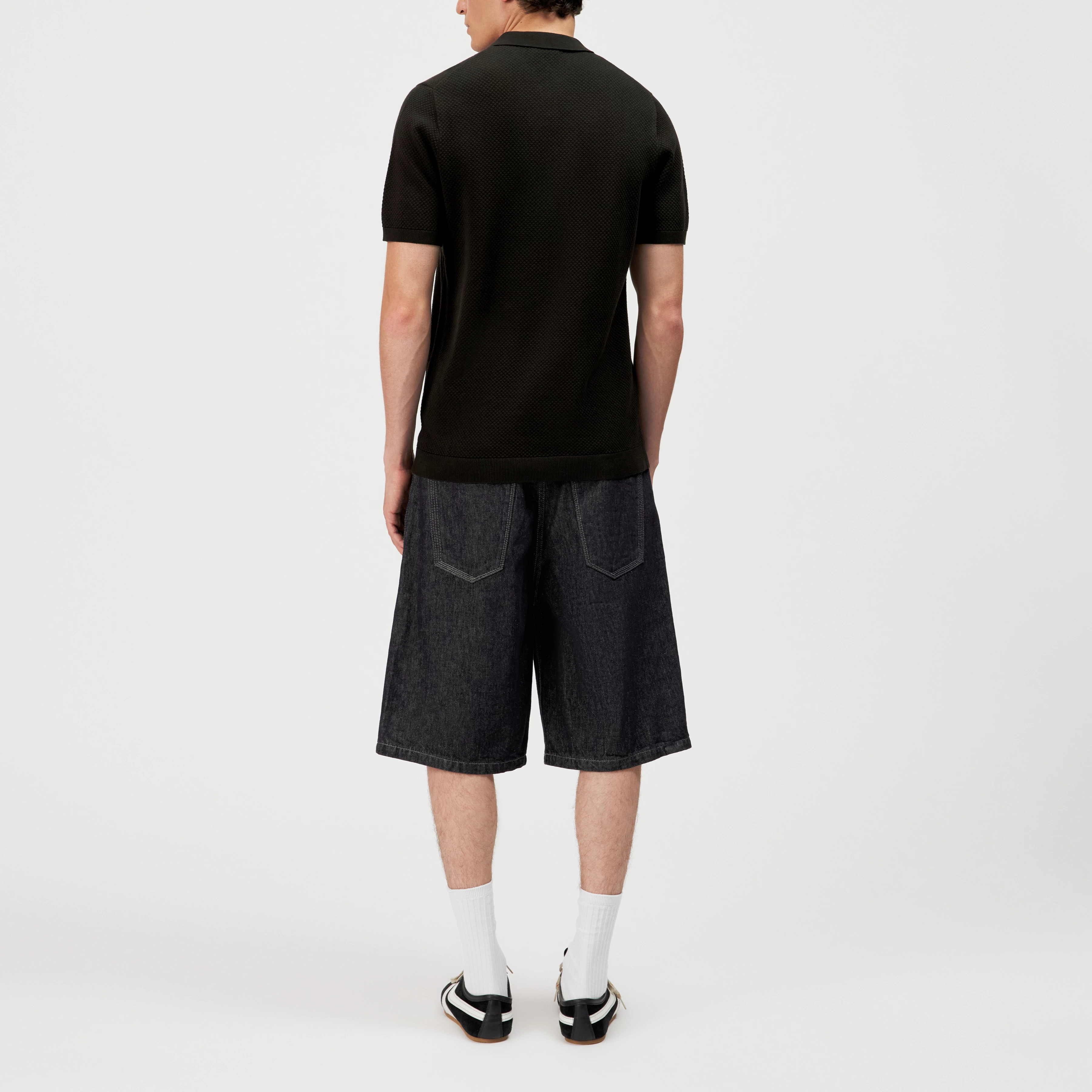 TRITON - Polo shirt in cotton - men - brown - Rückansicht