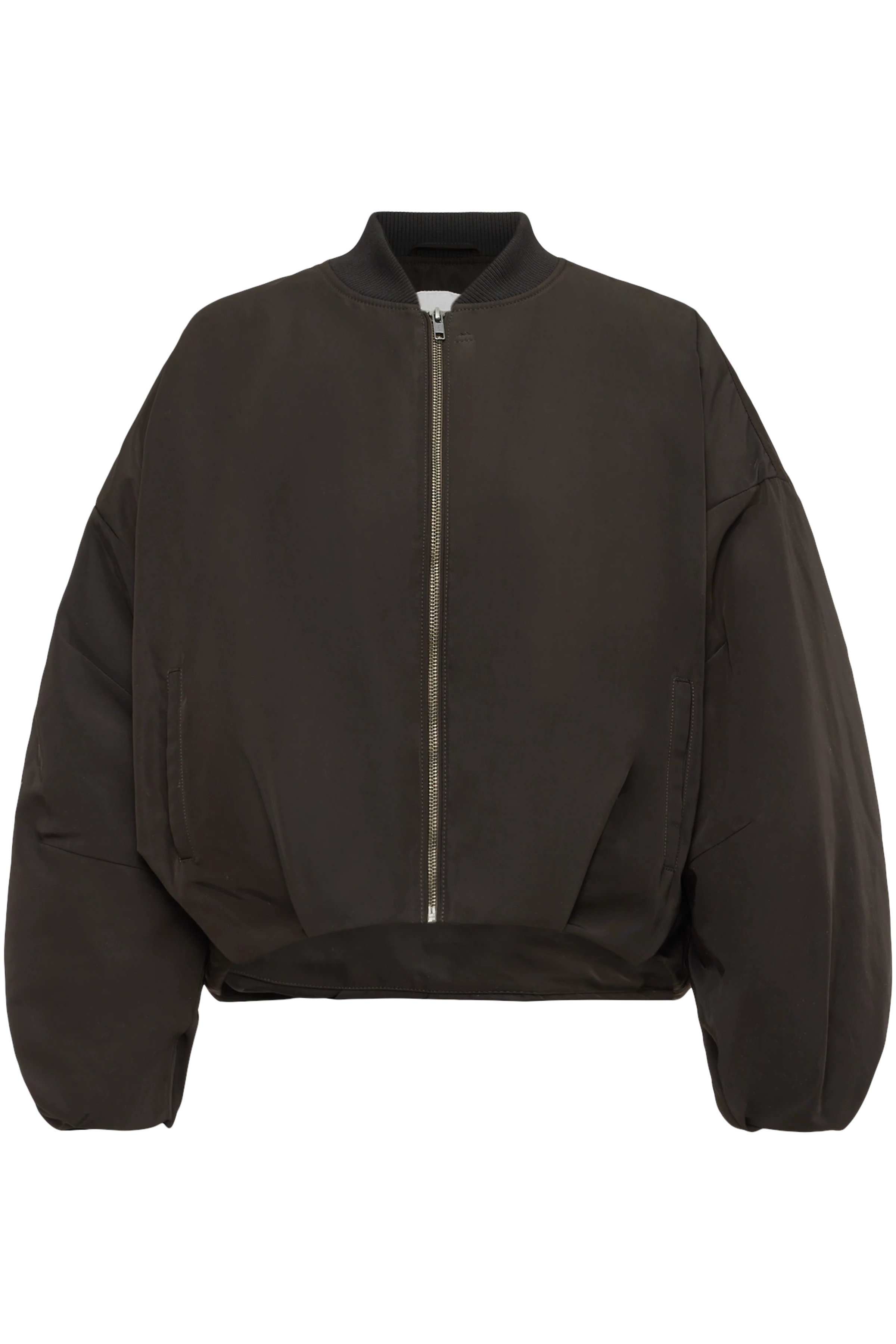 BRADDAN - Feminine Bomberjacke in technischem Twill - Damen - braun - Freisteller Frontansicht