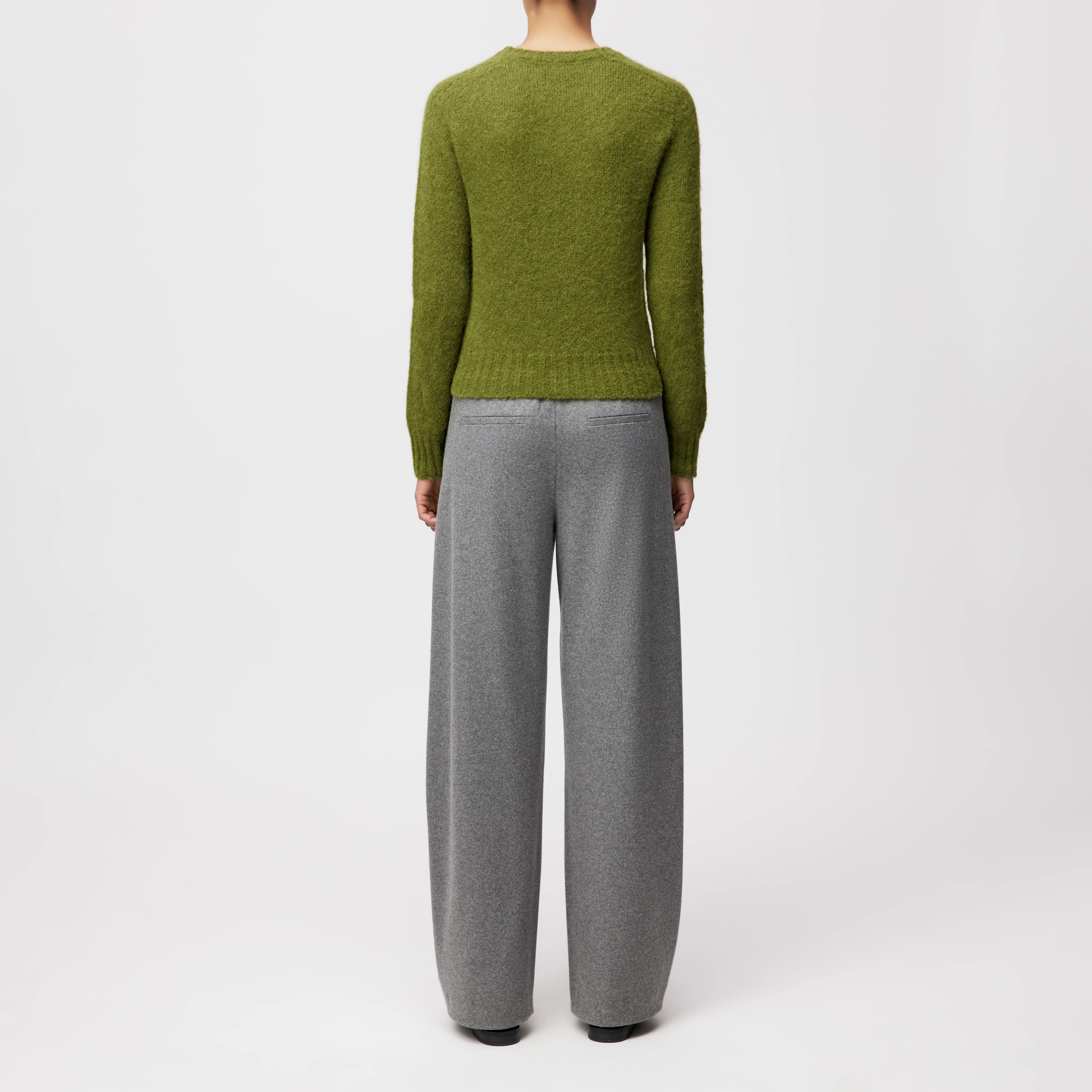 FIDA - Sweater in luxurious alpaca blend - women - green - Rückansicht