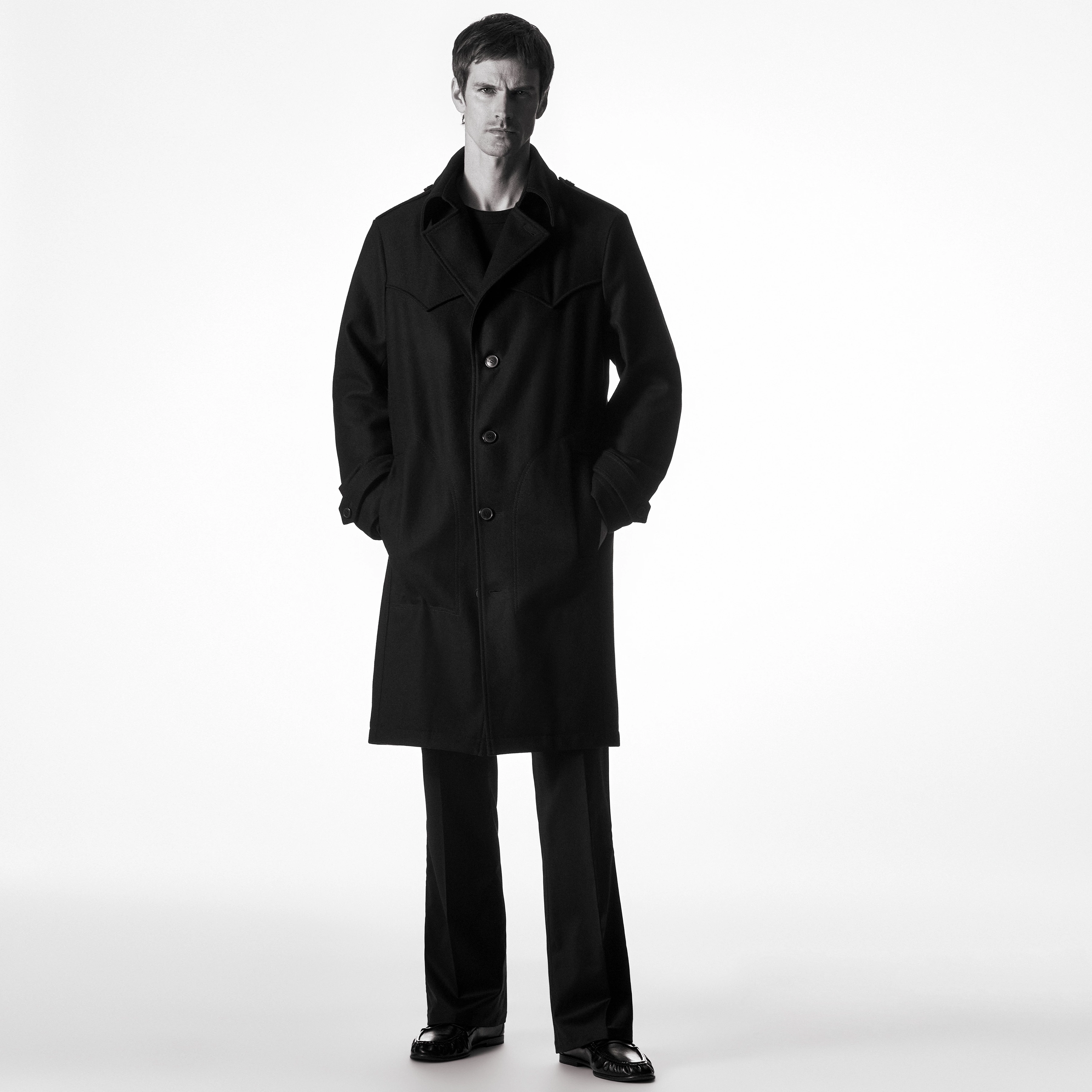 DRYOXFORD - Pure wool coat - men - black - Frontansicht