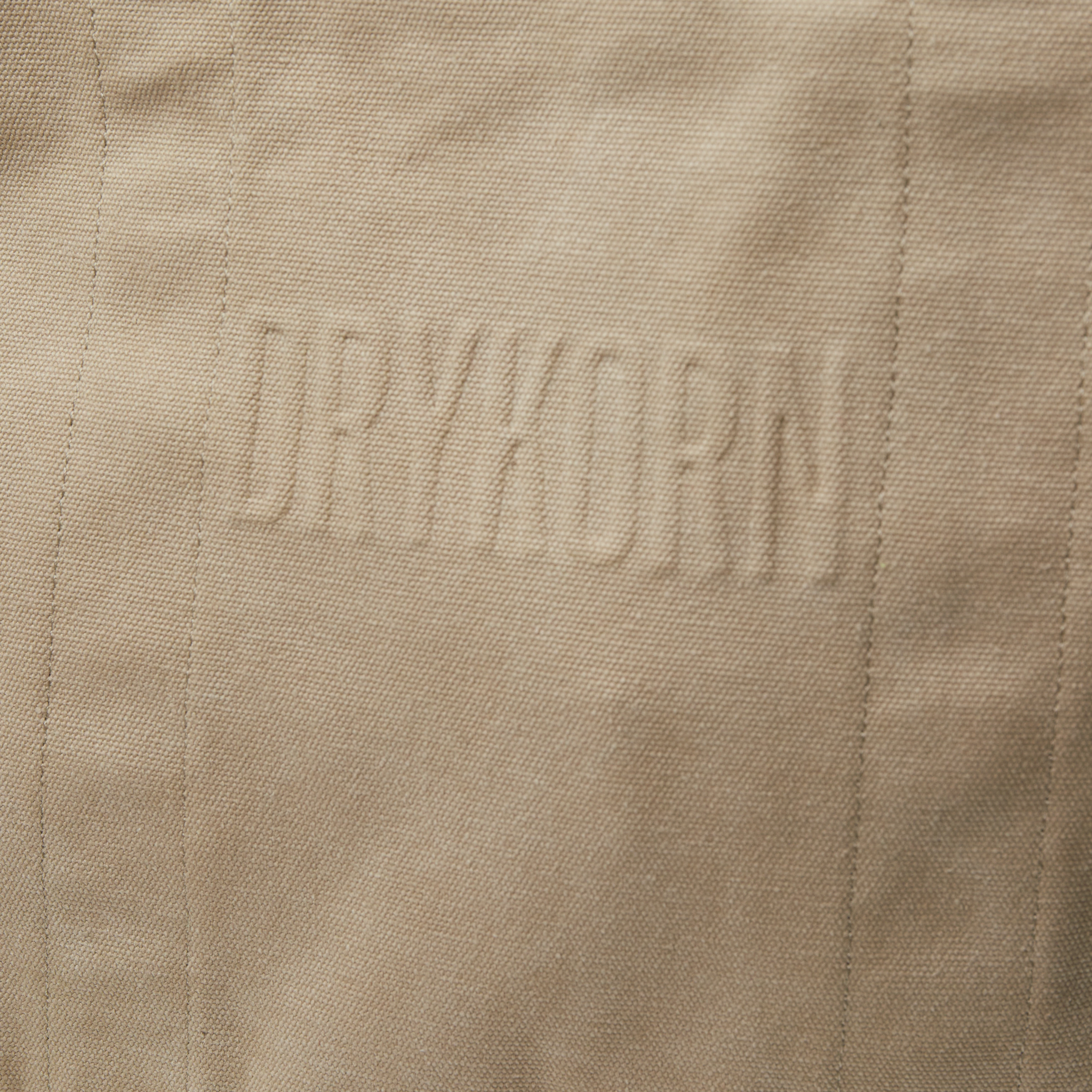 JELON - Spacious cotton shopper with vintage look - unisex - beige - Freisteller Detailansicht