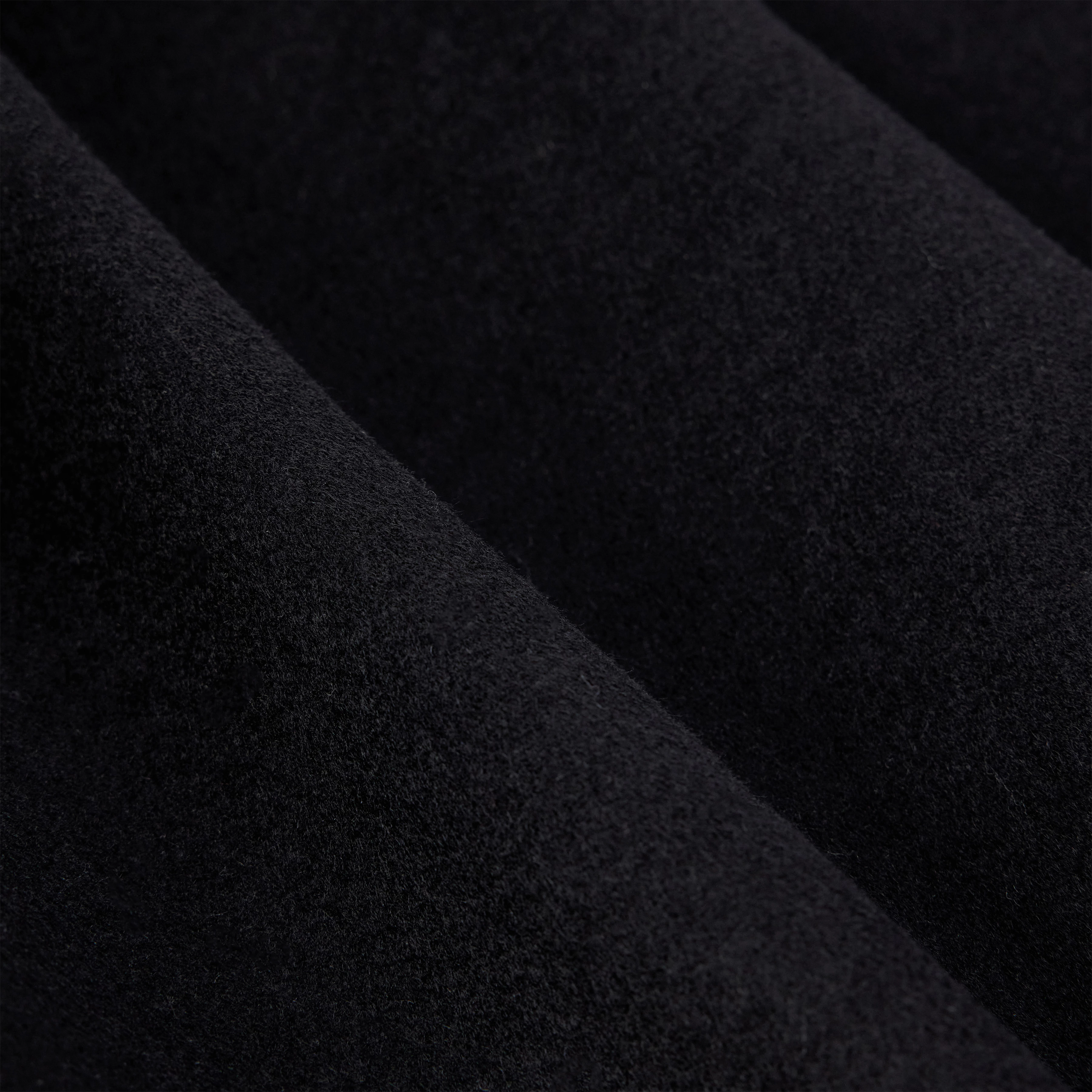 BAUPREY - Hüllenmantel in Woll-Doubleface - Damen - schwarz - Materialbild (B2C)