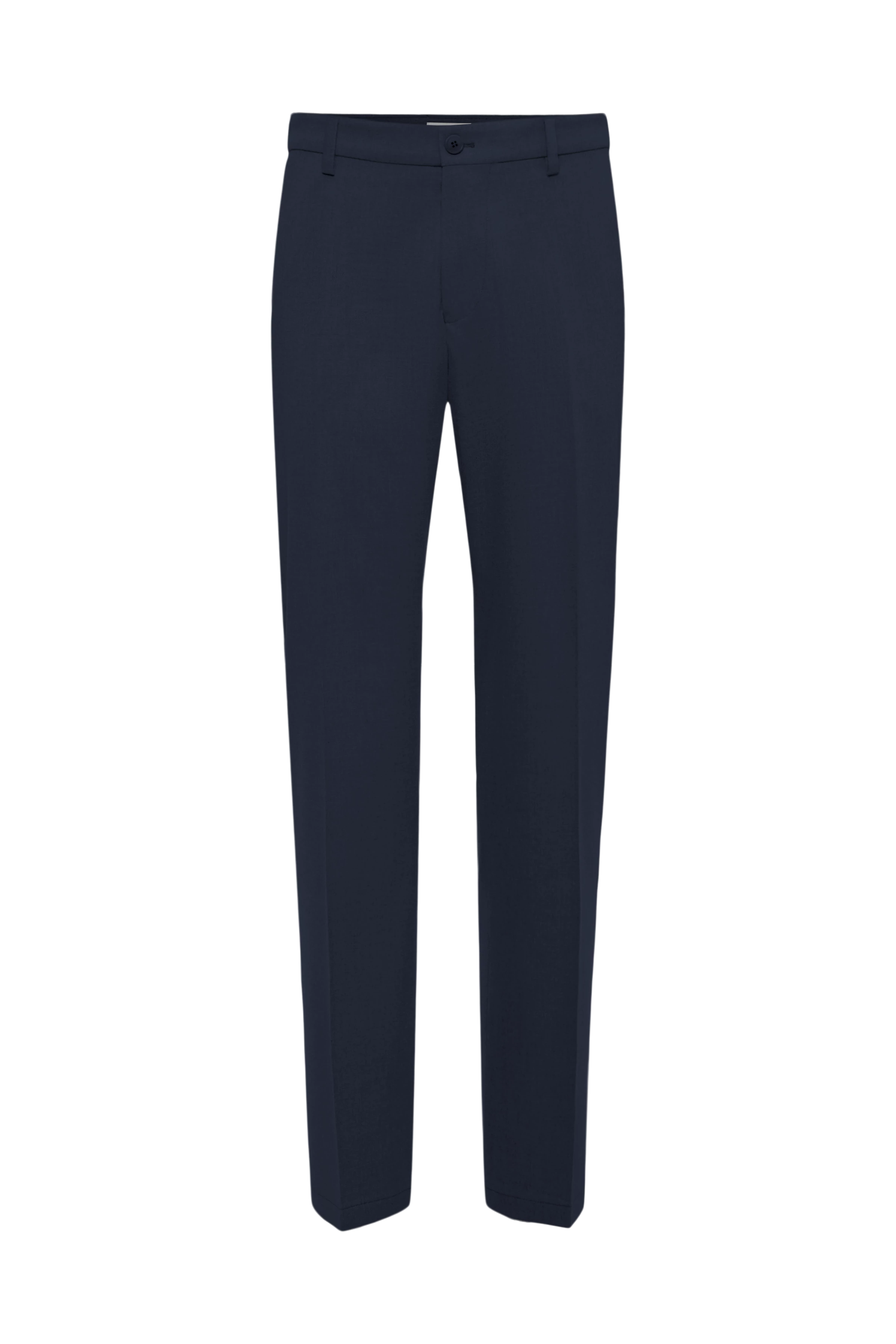 AJEND_RGLR - Ready-made trousers in soft flannel - men - blue - Freisteller Frontansicht