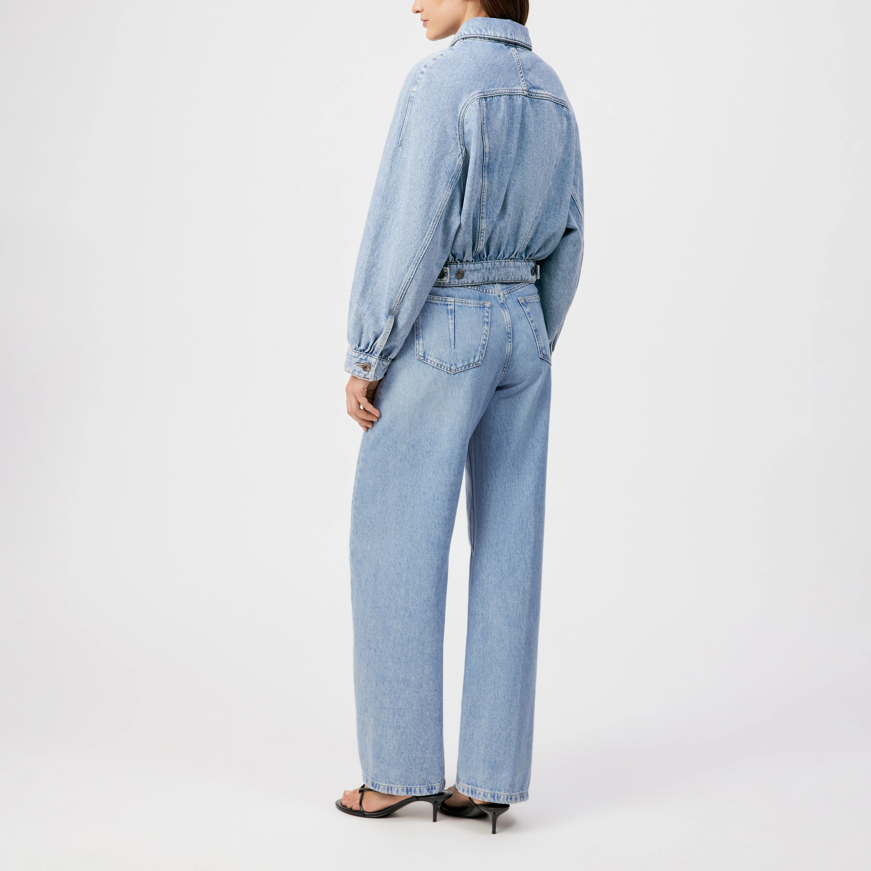 MARWICK - Afslappet jeansjakke i blødt denim - women - blå - Rückansicht