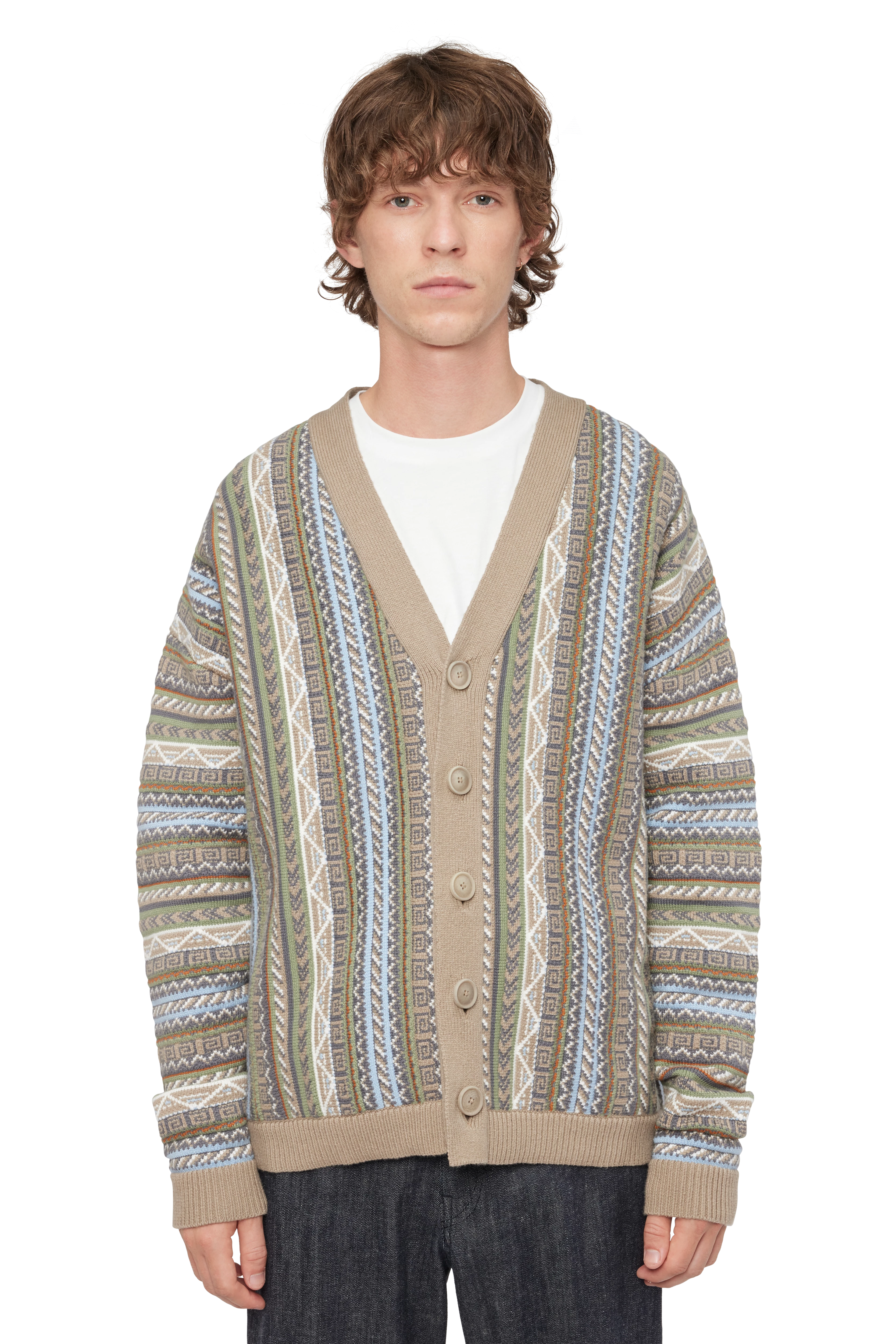 Herren Strickjacke NADIR in beige von DRYKORN