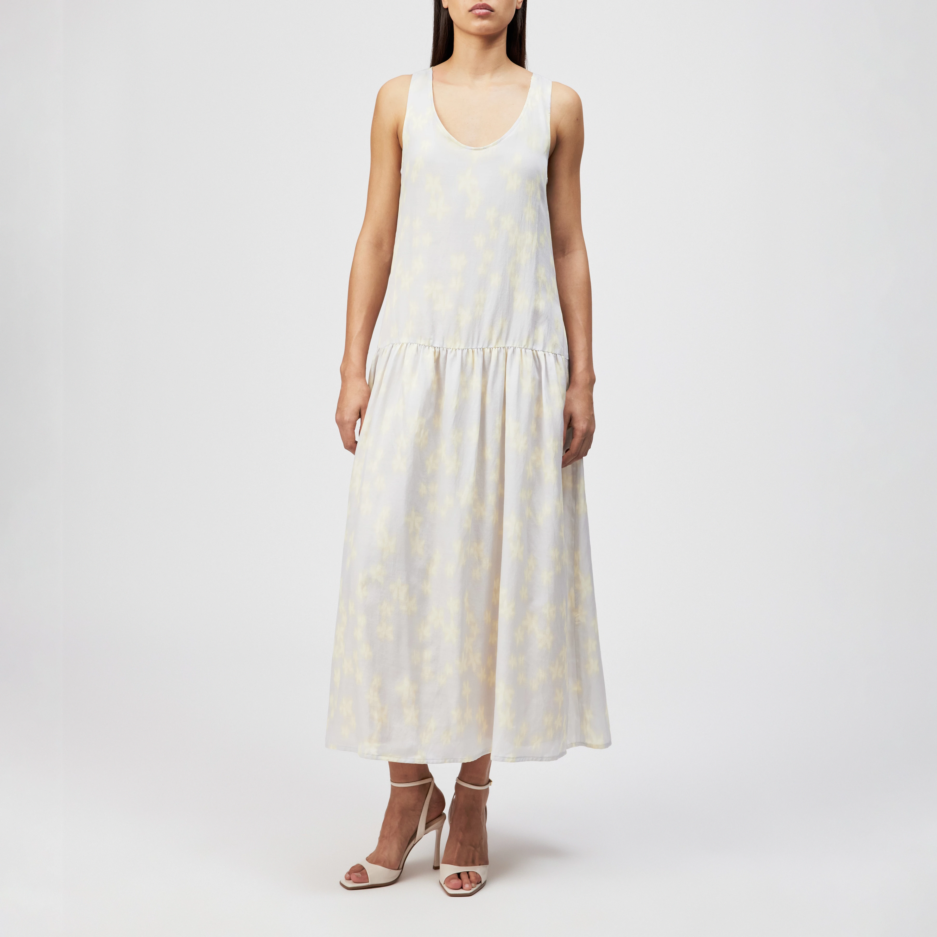 birdy grey maternity dress Ivy Placket Linen Midi Dress-Summer Blue Chambray main image 0