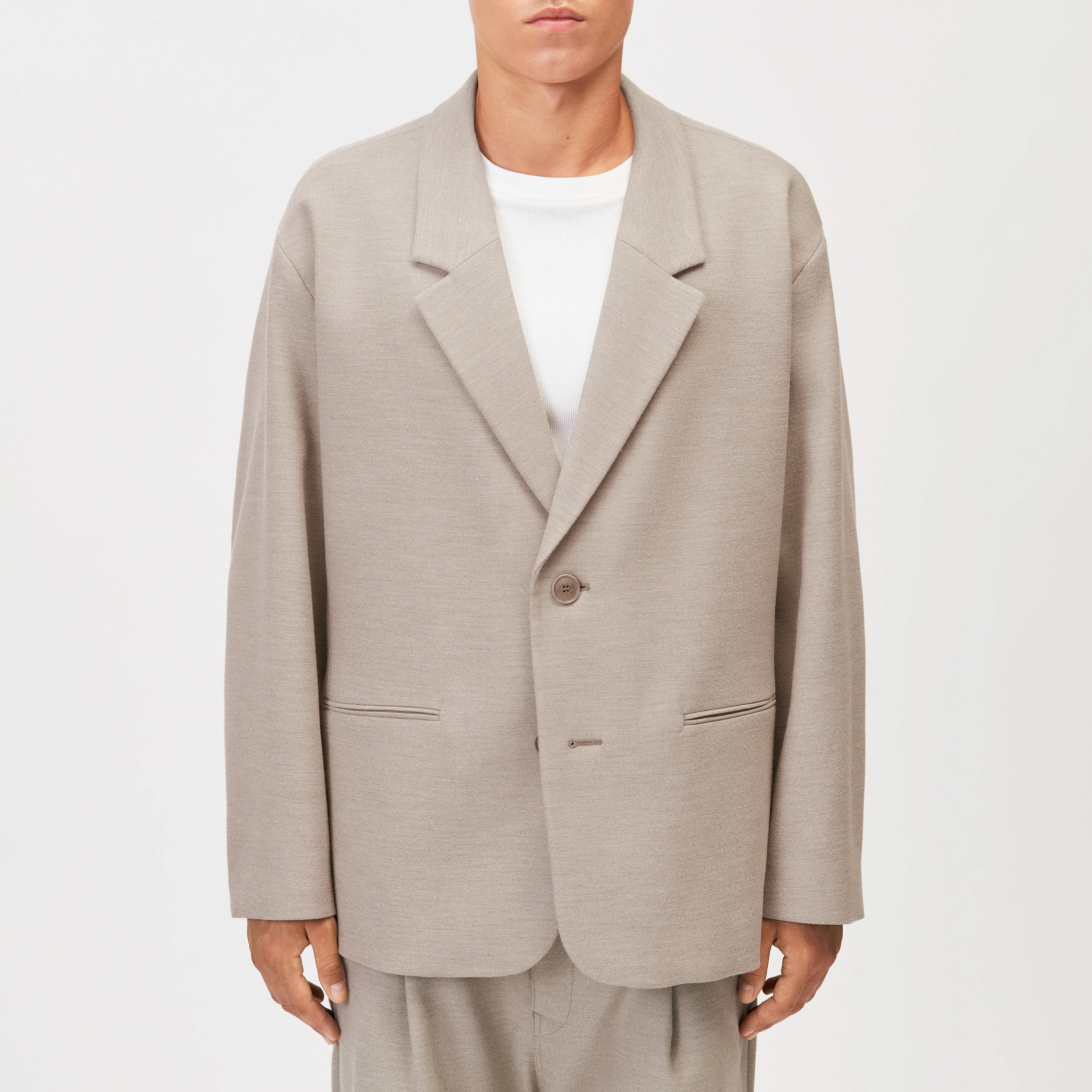 MADIM_2 - Oversized flannel blazer - men - brown - Frontansicht