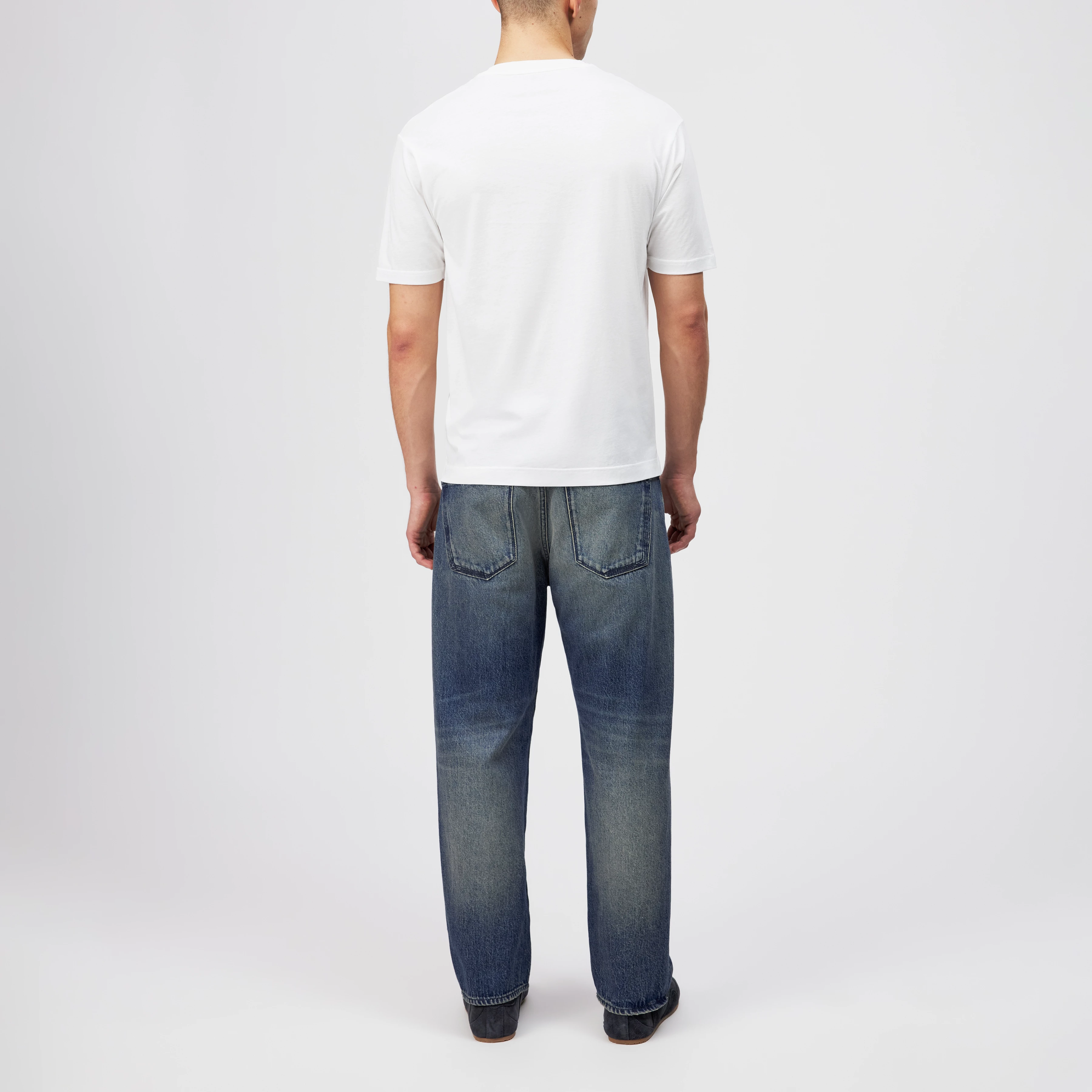 GILBERD - T-Shirt in Baumwoll-Modal-Mix - Herren - weiß - Rückansicht